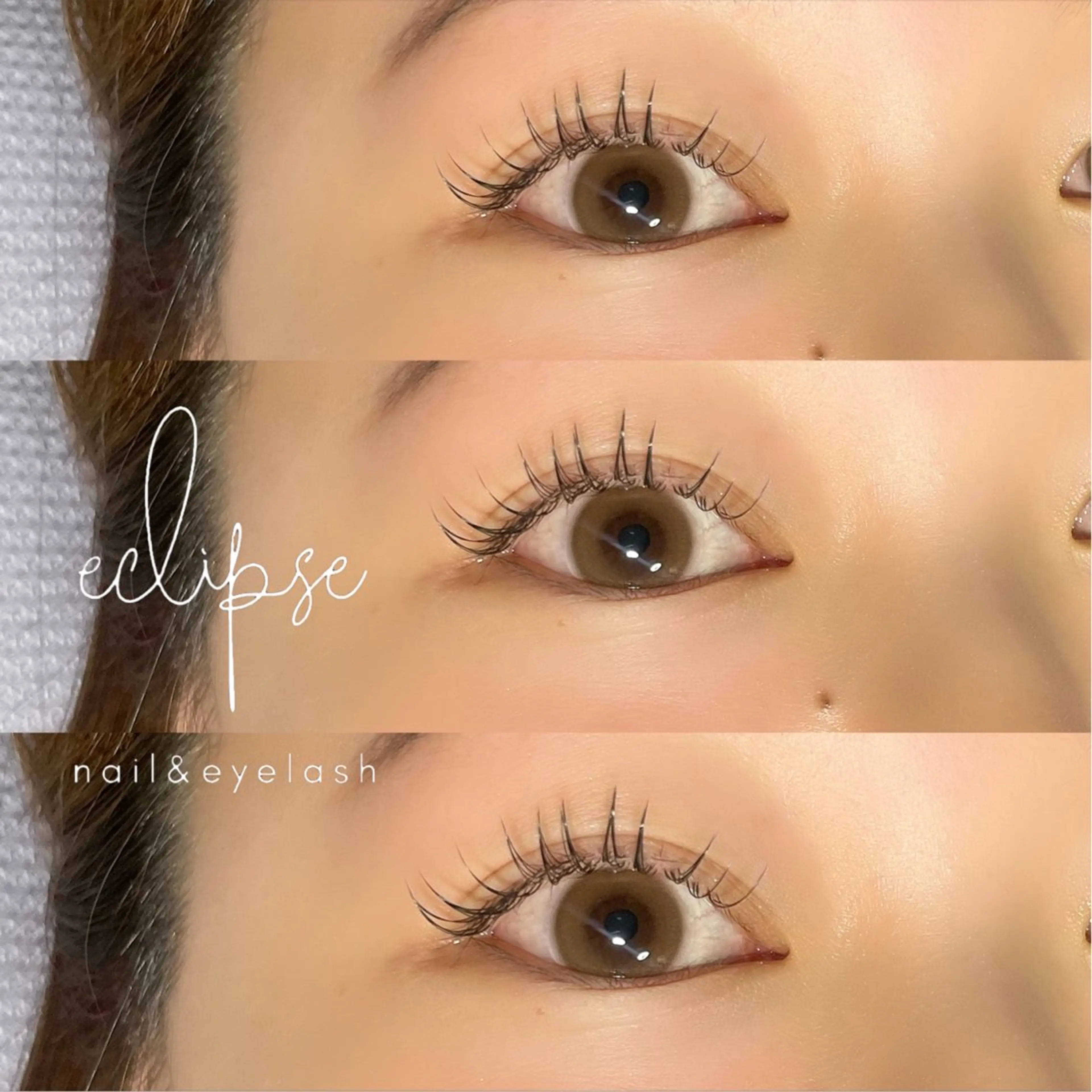 マツエク・マツパ 目尻長め マツエク eclipse eyelashのマツエク・マツパデザイン