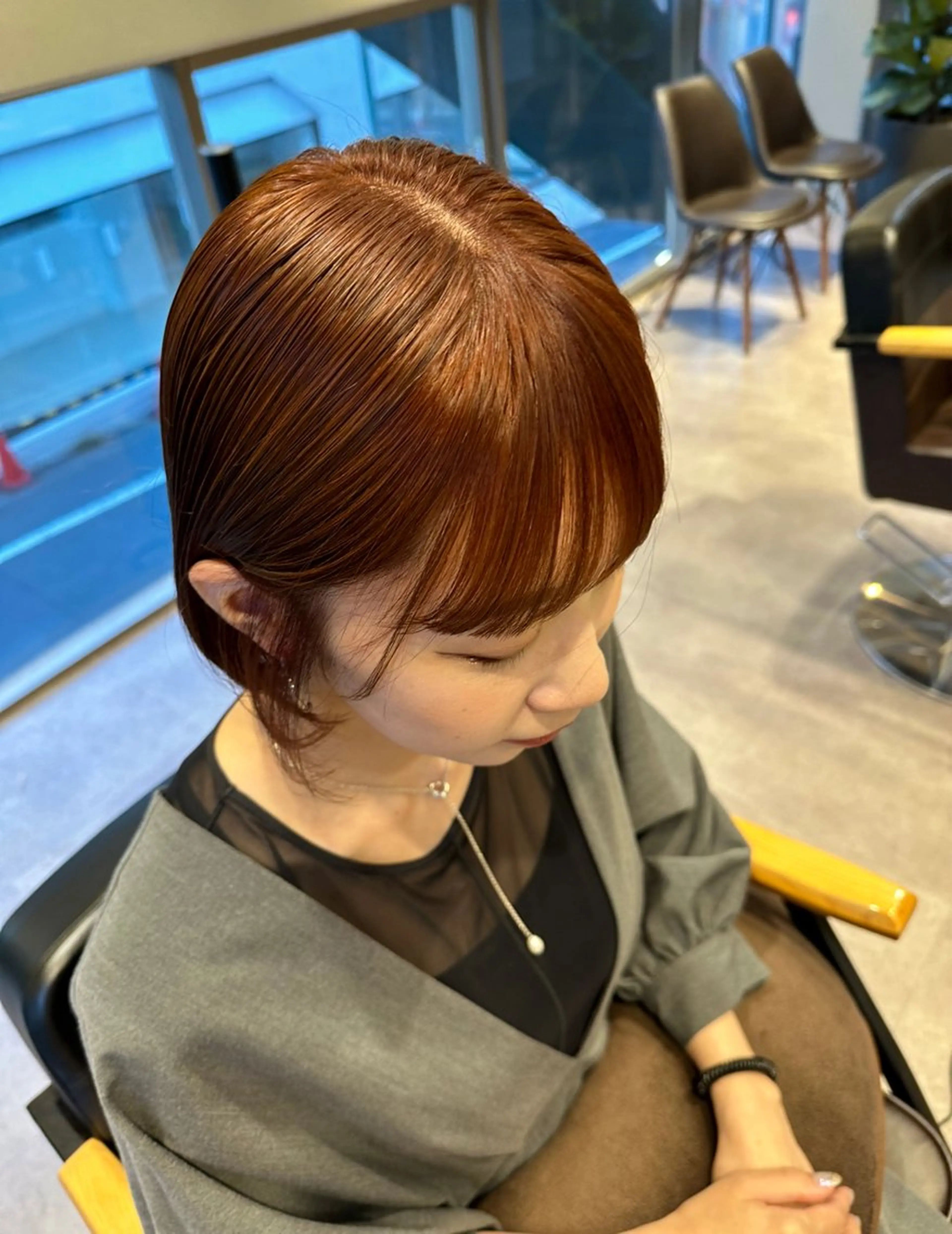 カラー 韓国風/オシャレ /縮毛矯正/滝口琴未のヘアスタイル