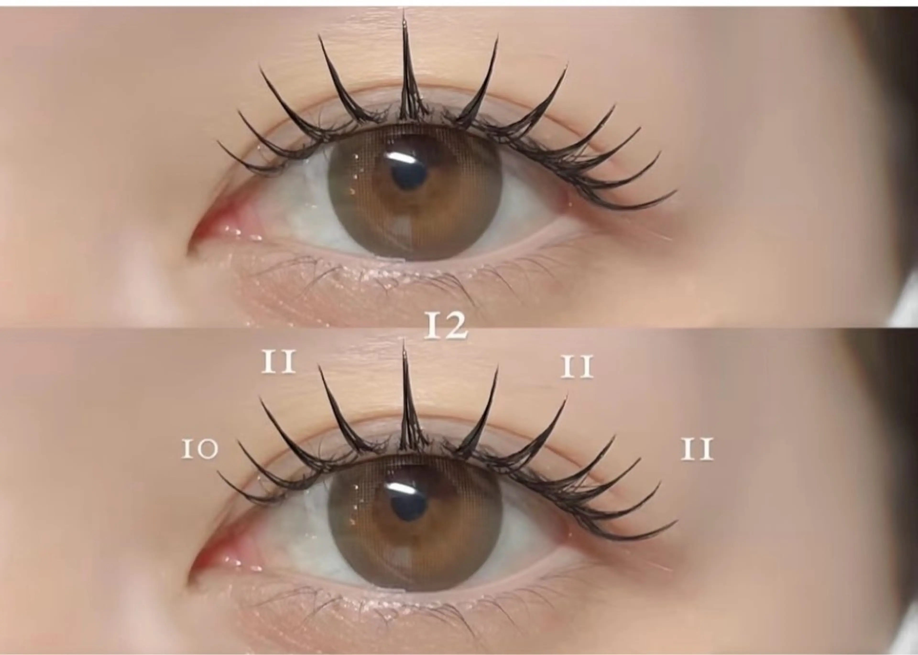 【韓国風束感仕上げ】フラットラッシュ100本¥ 4180オフ無料の写真