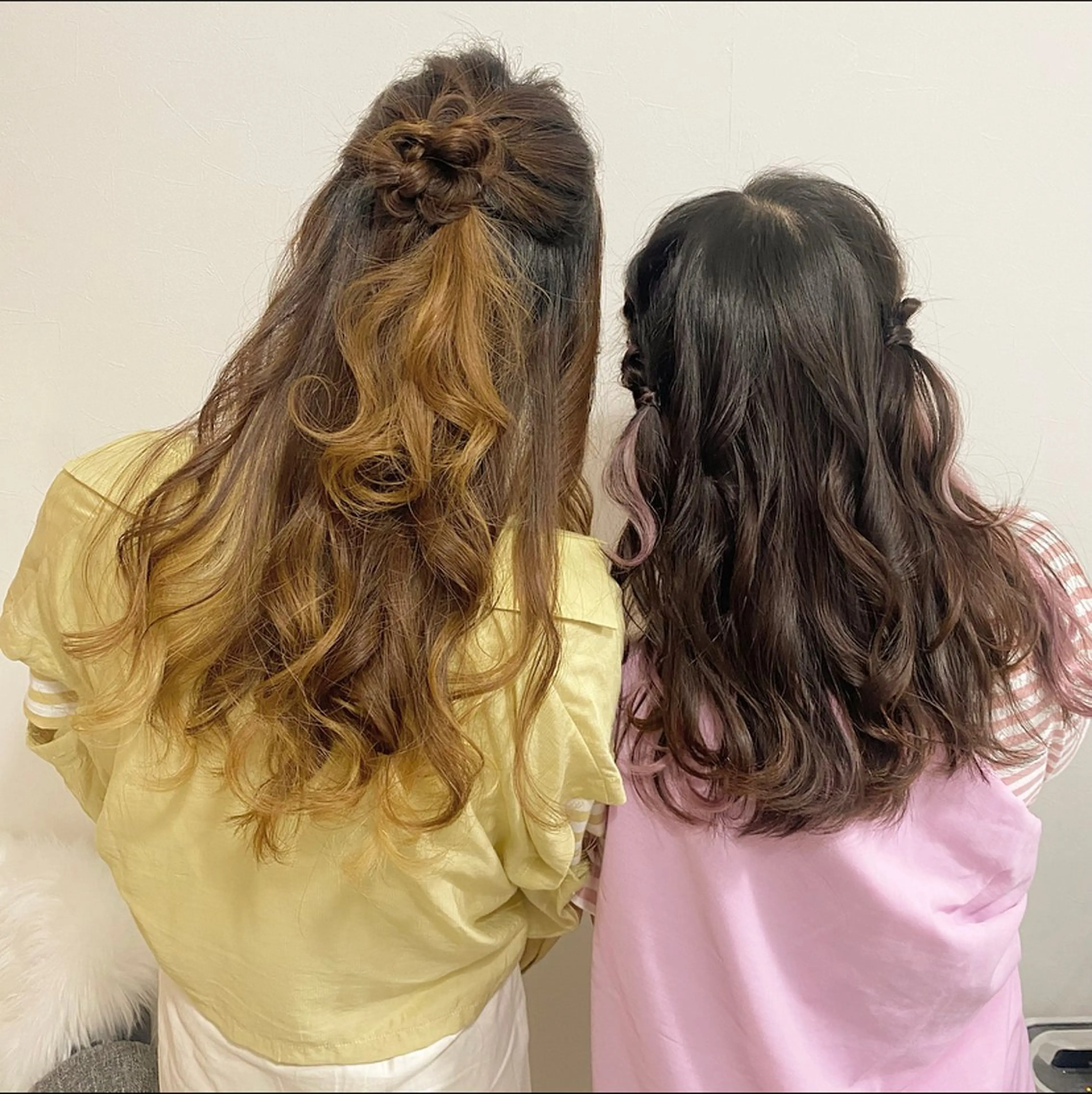 お友達とのセット割⭐️ヘアアレンジの写真