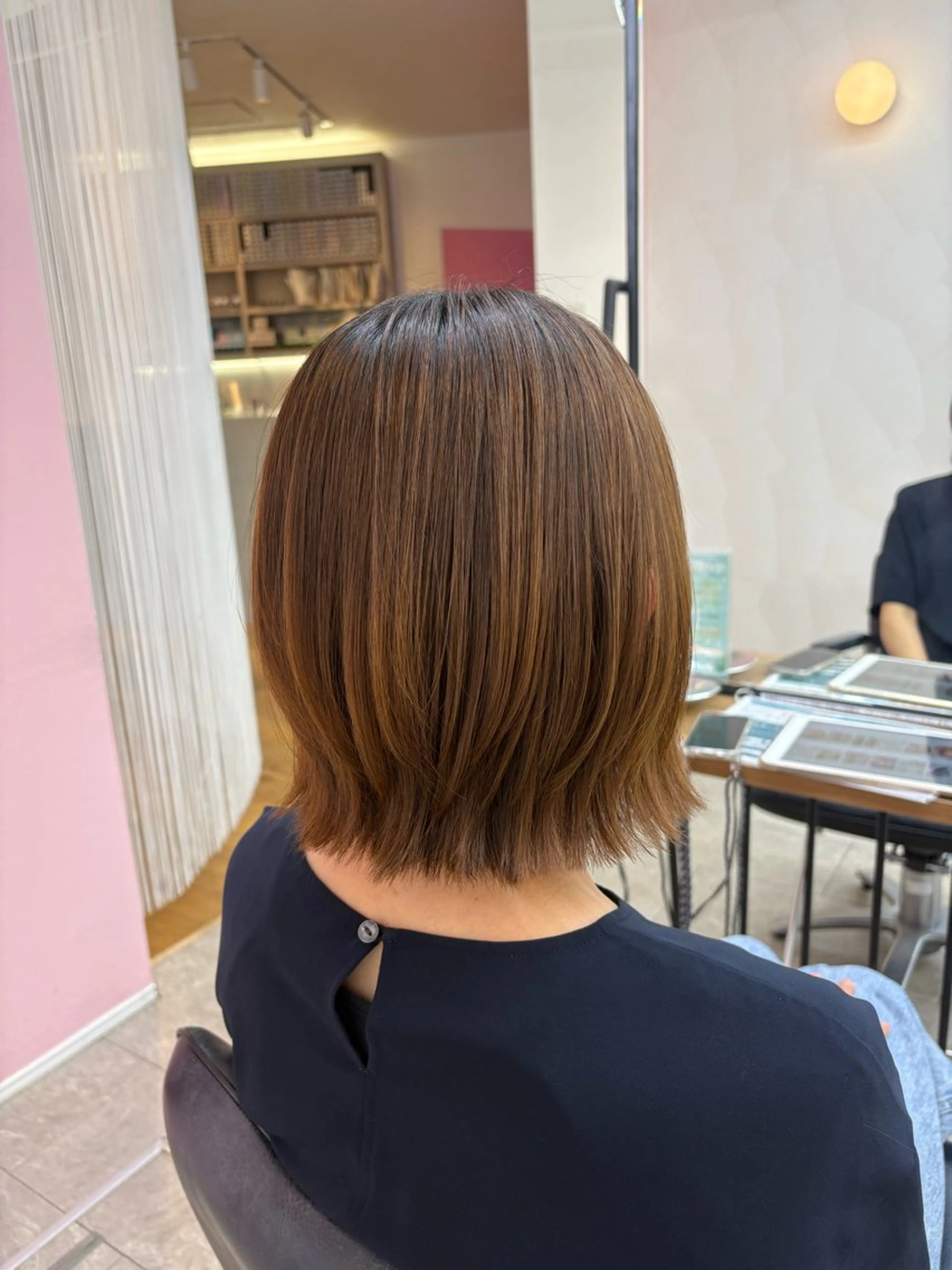 ショート ボブレイヤー ボブ レイヤーカット HASHI AYAKAのヘアスタイル