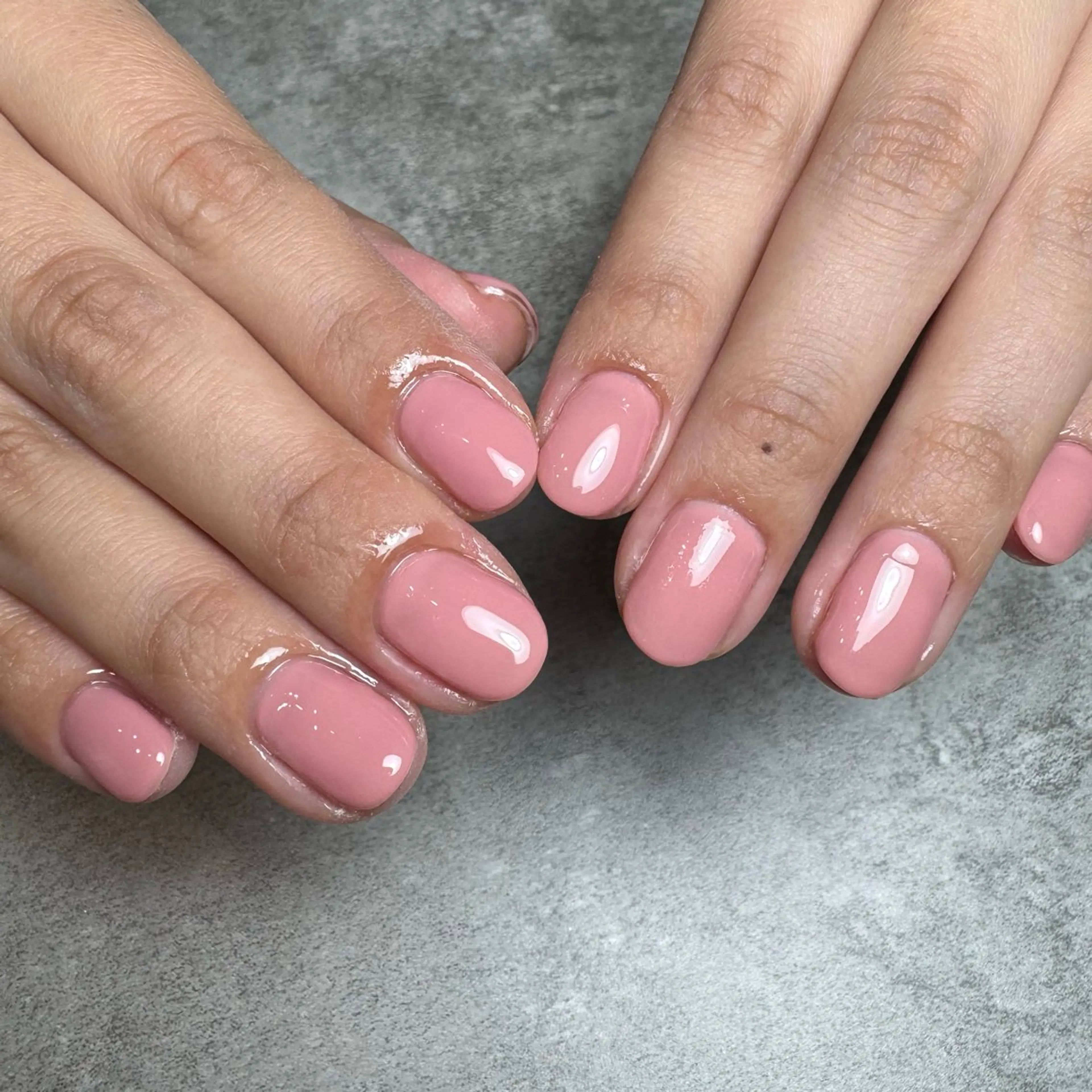 ネイル 桜ネイル ワンカラーネイル ハンドネイル MATATABI. kumiのネイルデザイン