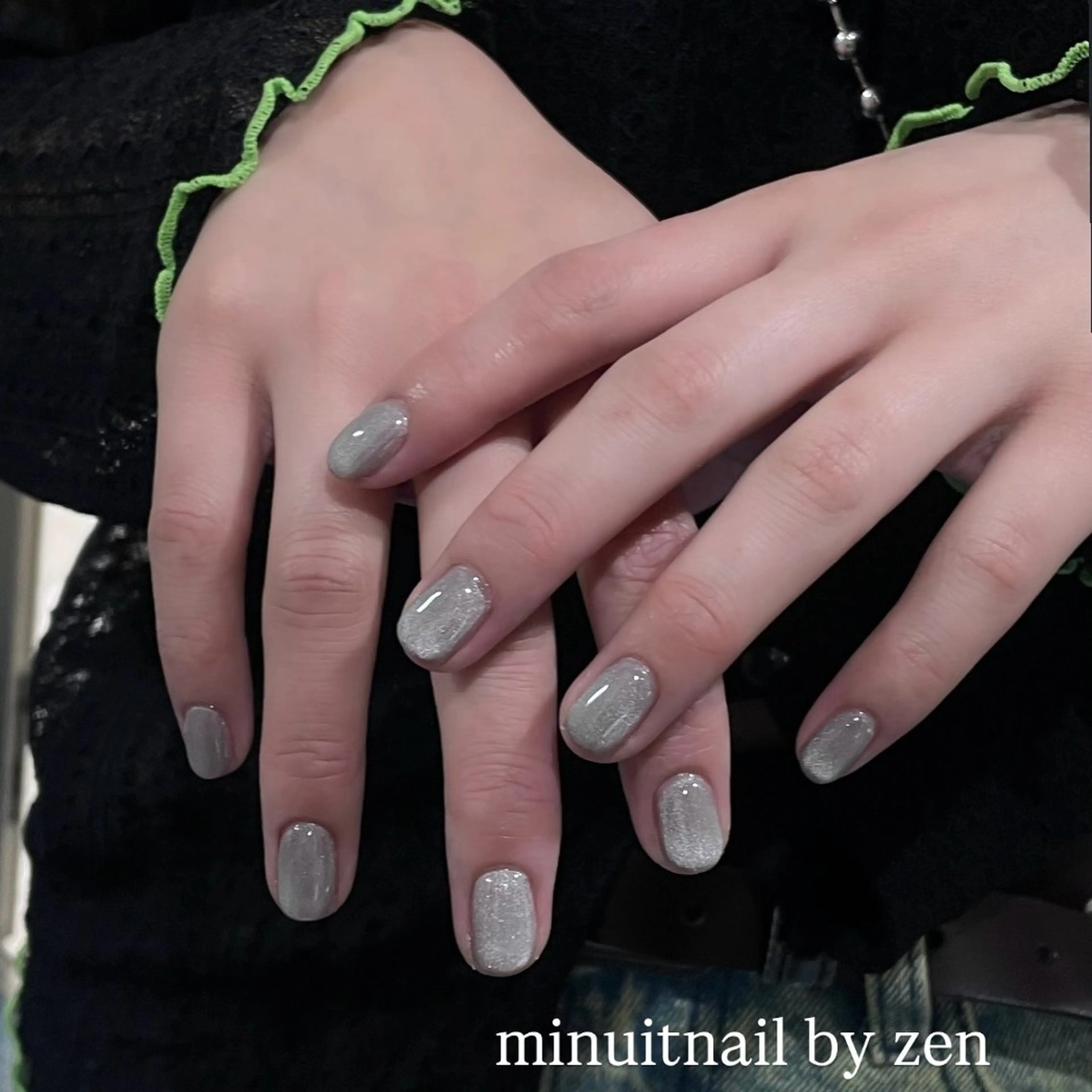 ネイル マグネットネイル ワンカラーネイル minuit 🎀Airi🎀のネイルデザイン