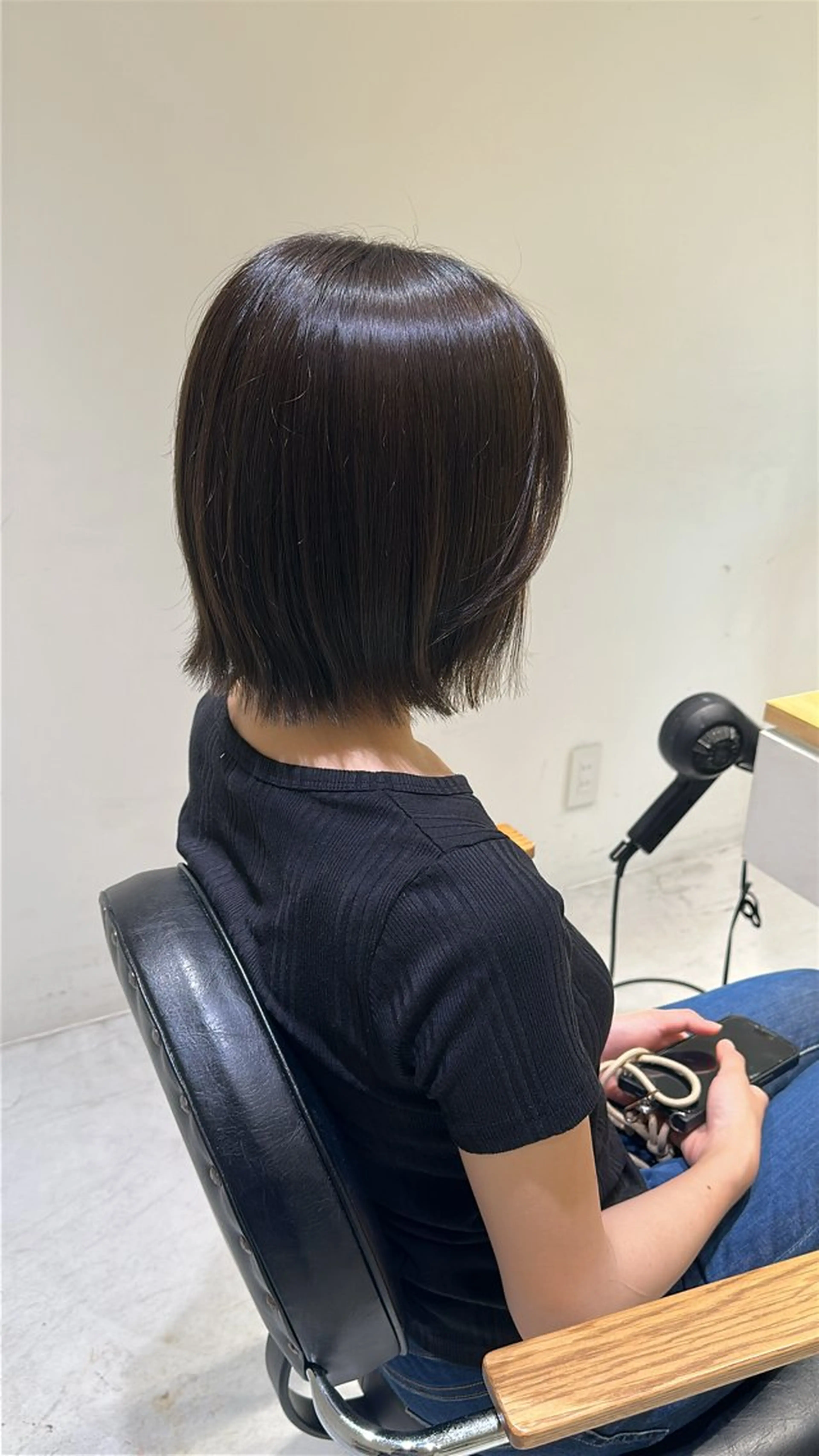 ミディアム カット ツヤ感/透明感カラー /蟹江/harunaのヘアスタイル