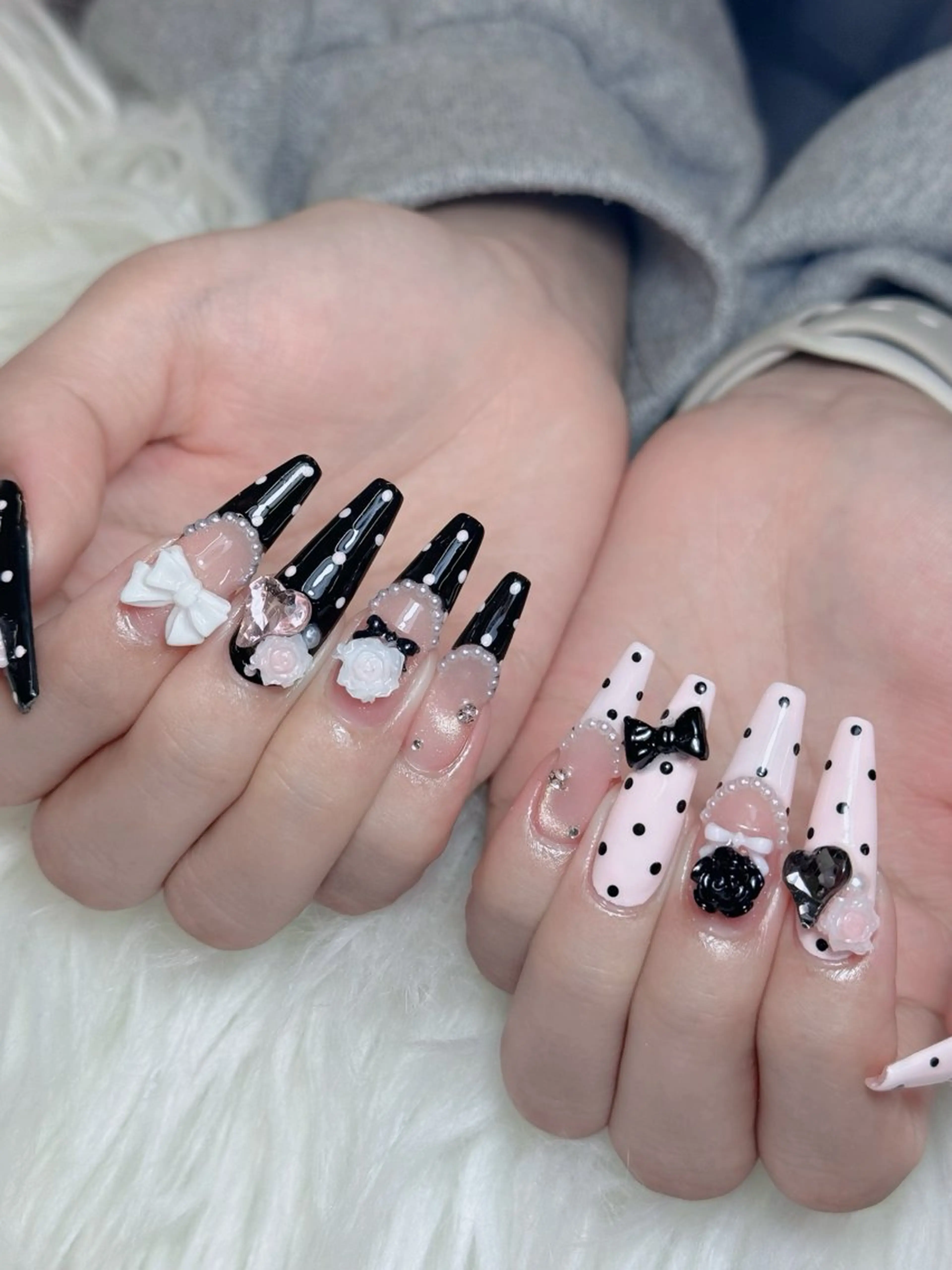 ネイル オーロラネイル チークネイル 長さ出し フレンチネイル 韓国ネイル ハンドネイル Lumi Shinokuboのネイルデザイン