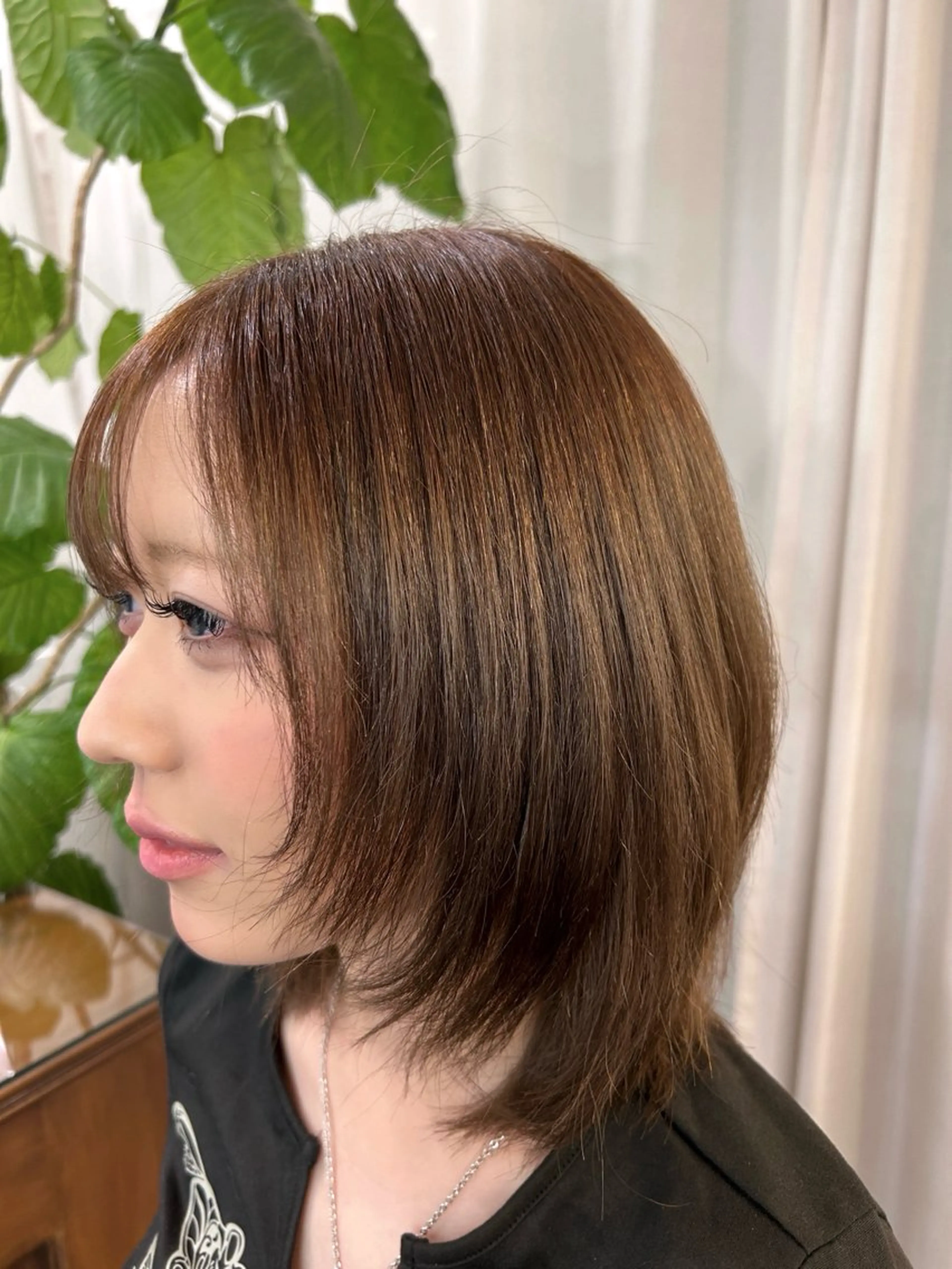 ミディアム カラー gemhair&makeup所属・Fuka／ ／原宿のヘアスタイル