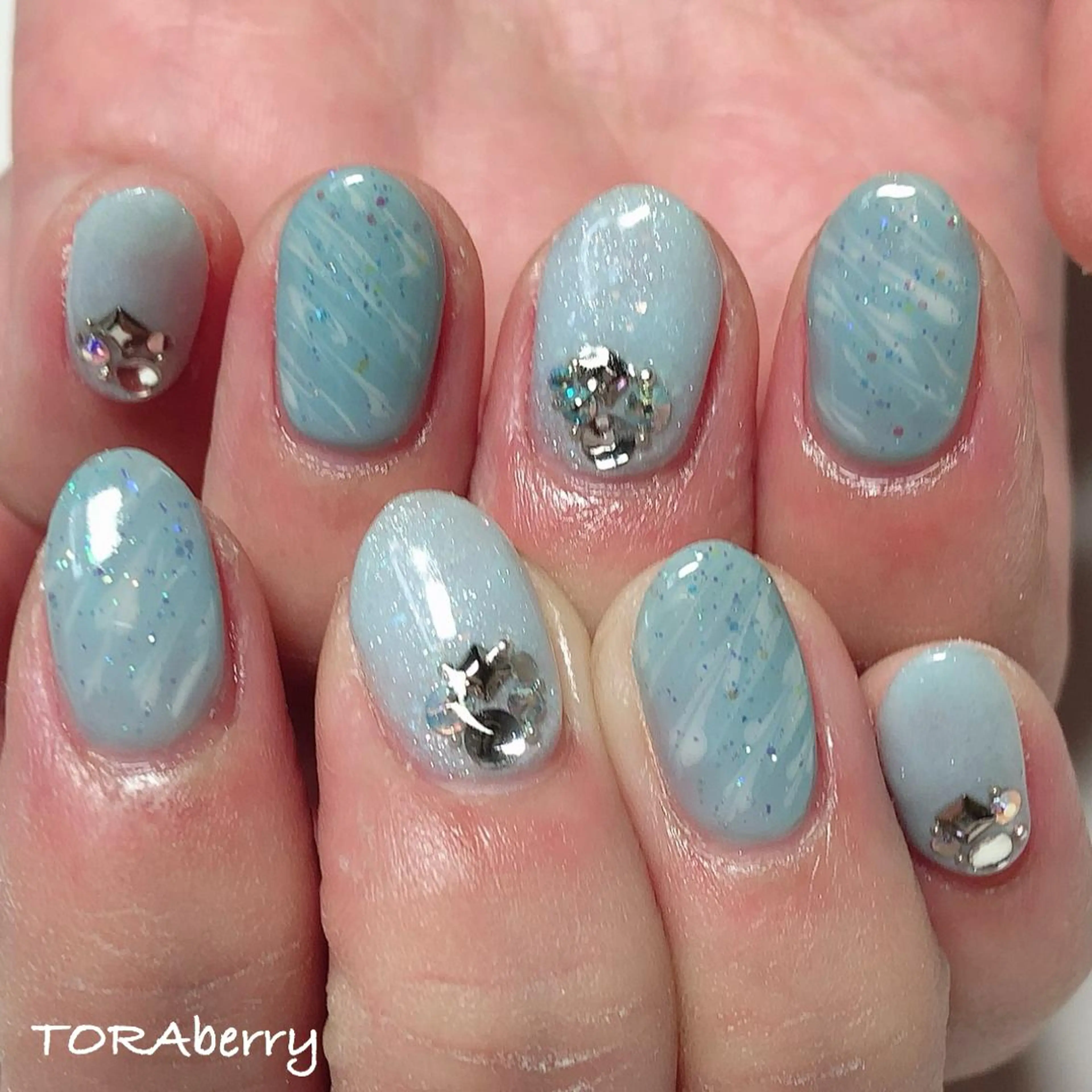 ネイル 大理石ネイル(マーブル) ハンドネイル ネイリスト なつみのネイルデザイン