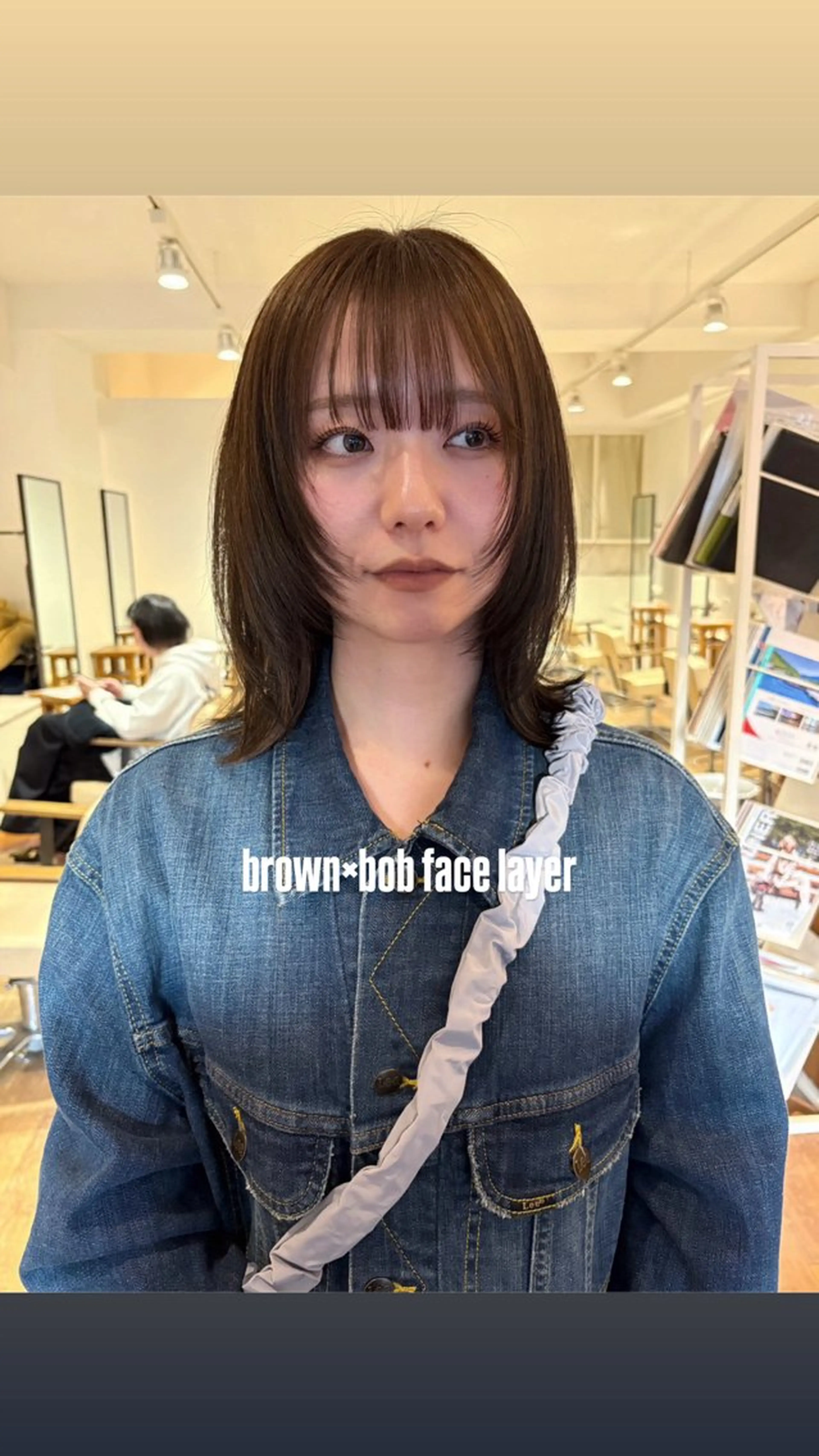 セミロング カラー KNACK/天王寺 美容室/レイヤーのヘアスタイル