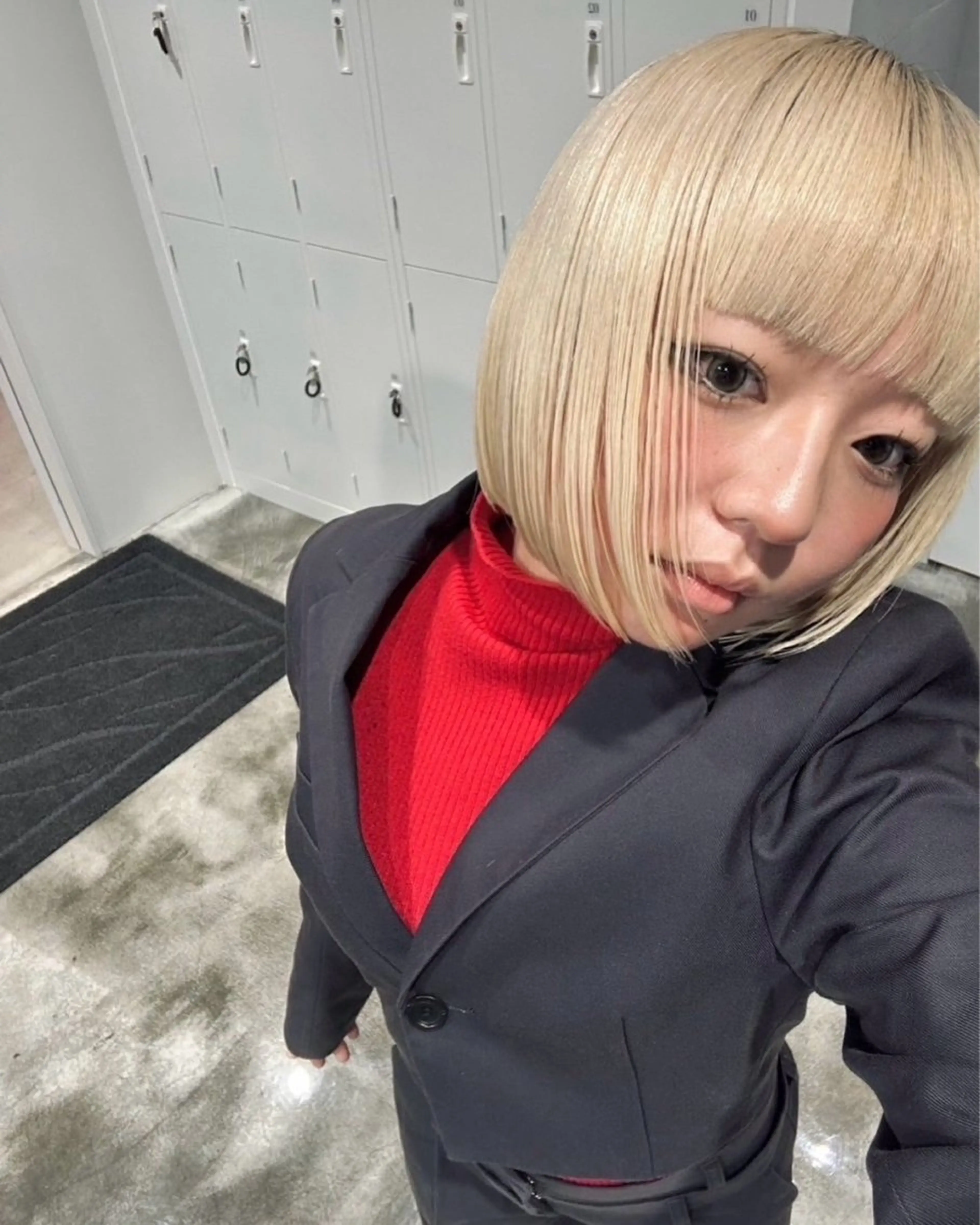 ショート カラー ブロンド ボブ カット ヘアカラー トリートメント ウルフ/レイヤー/ 渋谷🔮Yudaiのヘアスタイル