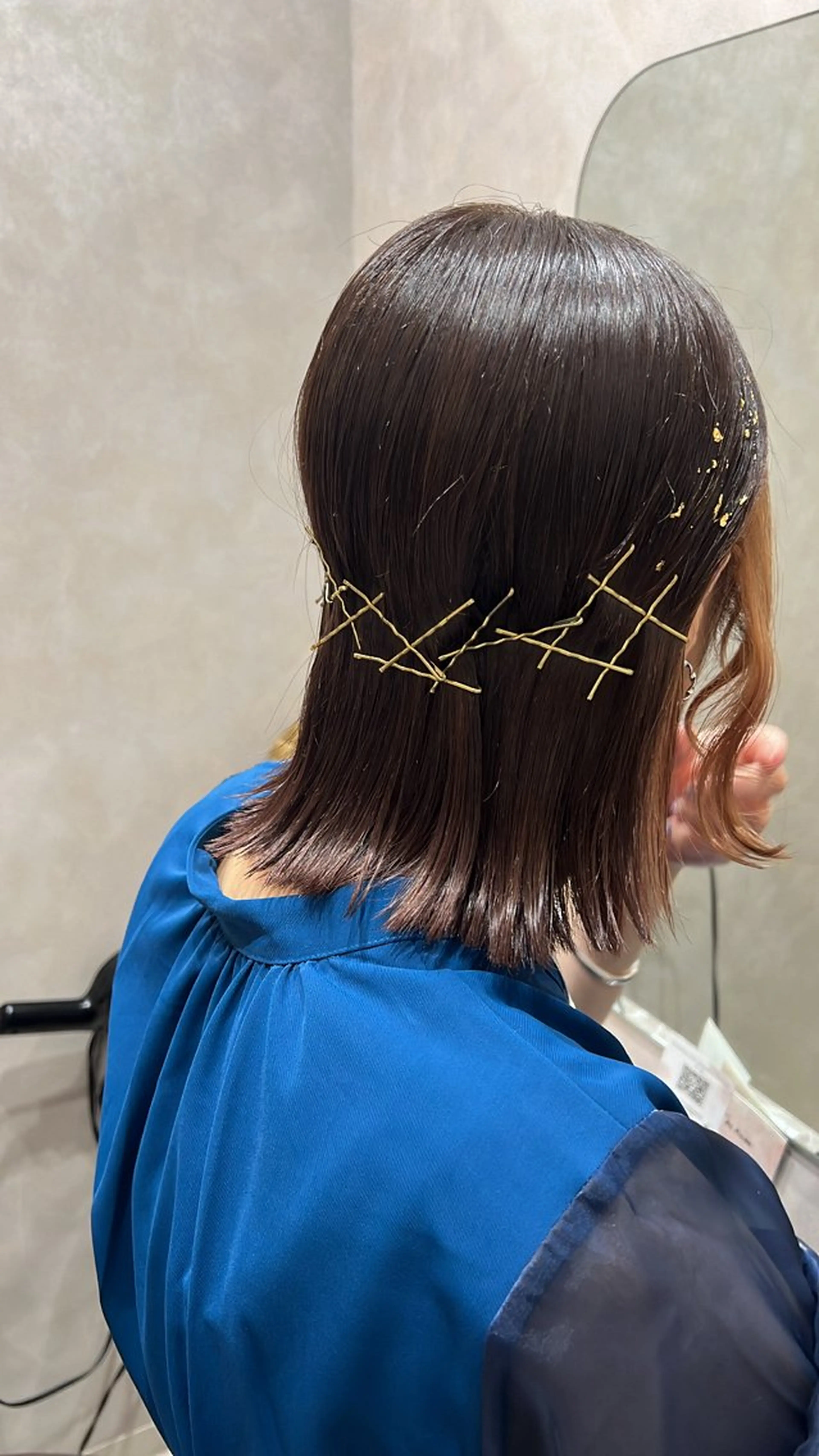 ミディアム ヘアアレンジ カット ヘアセット 🌈安藤愛/透明感 艶カラー🫧ROWのヘアスタイル