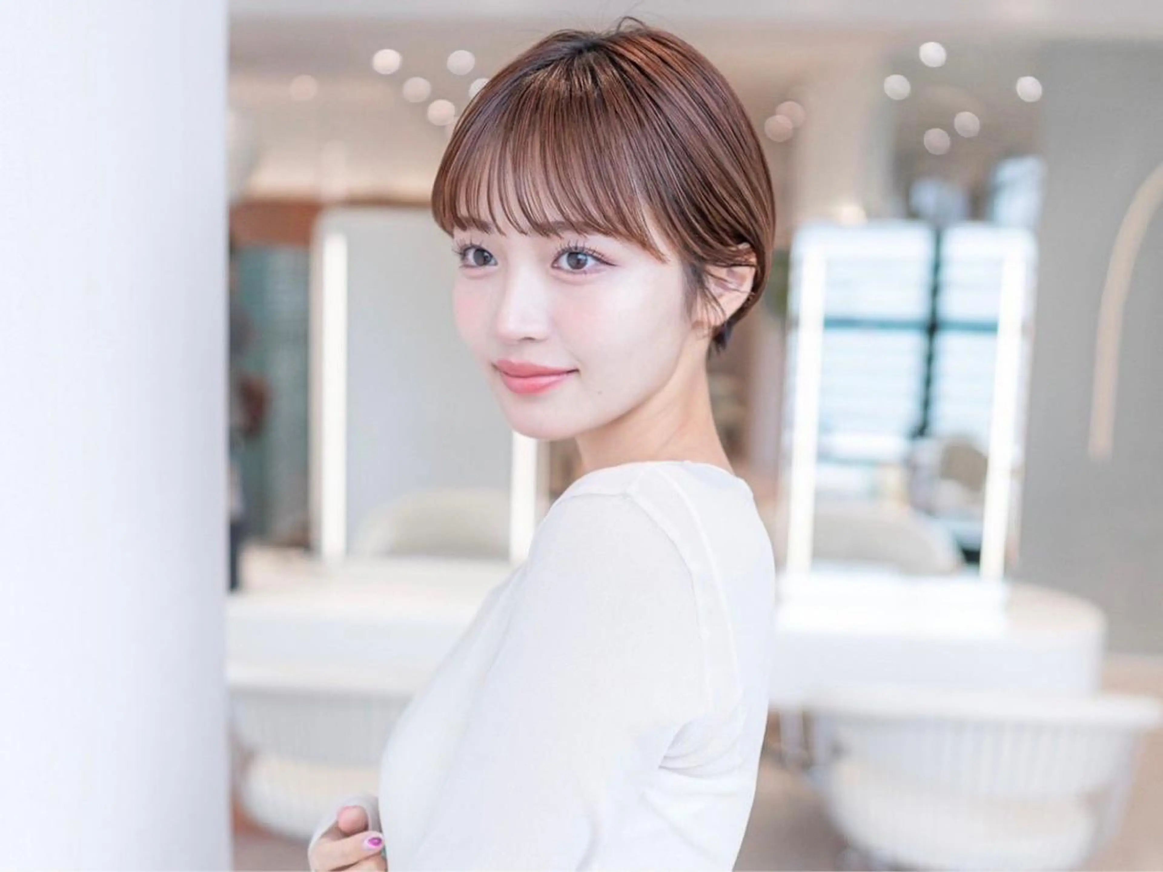 ショート カラー カット ヘアカラー トリートメント 🉐レイヤー/塩見 弘樹🉐渋谷のヘアスタイル