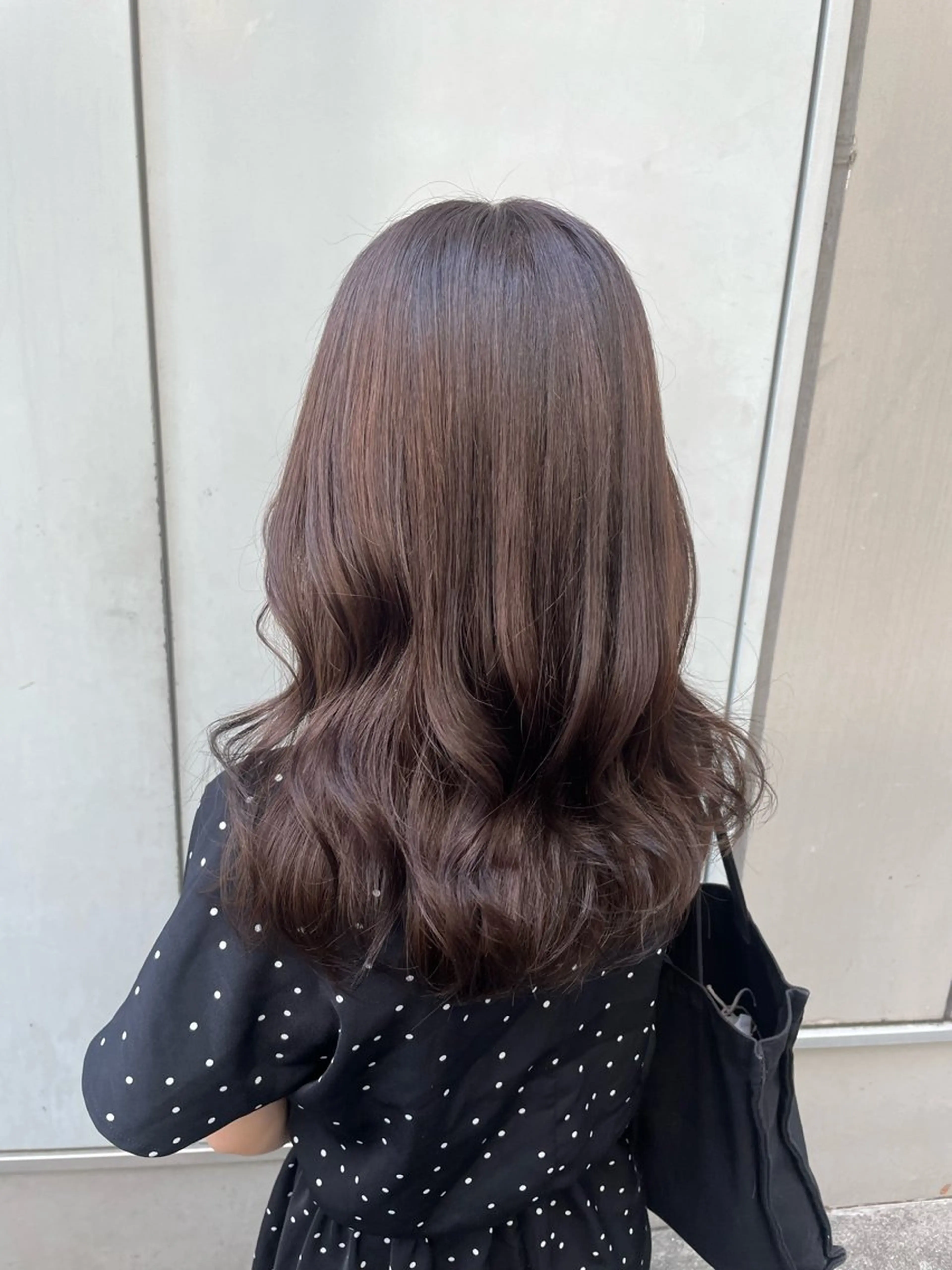 セミロング カラー 大人っぽ♡上品な暖色 ♡ブリーチなし♡のヘアスタイル