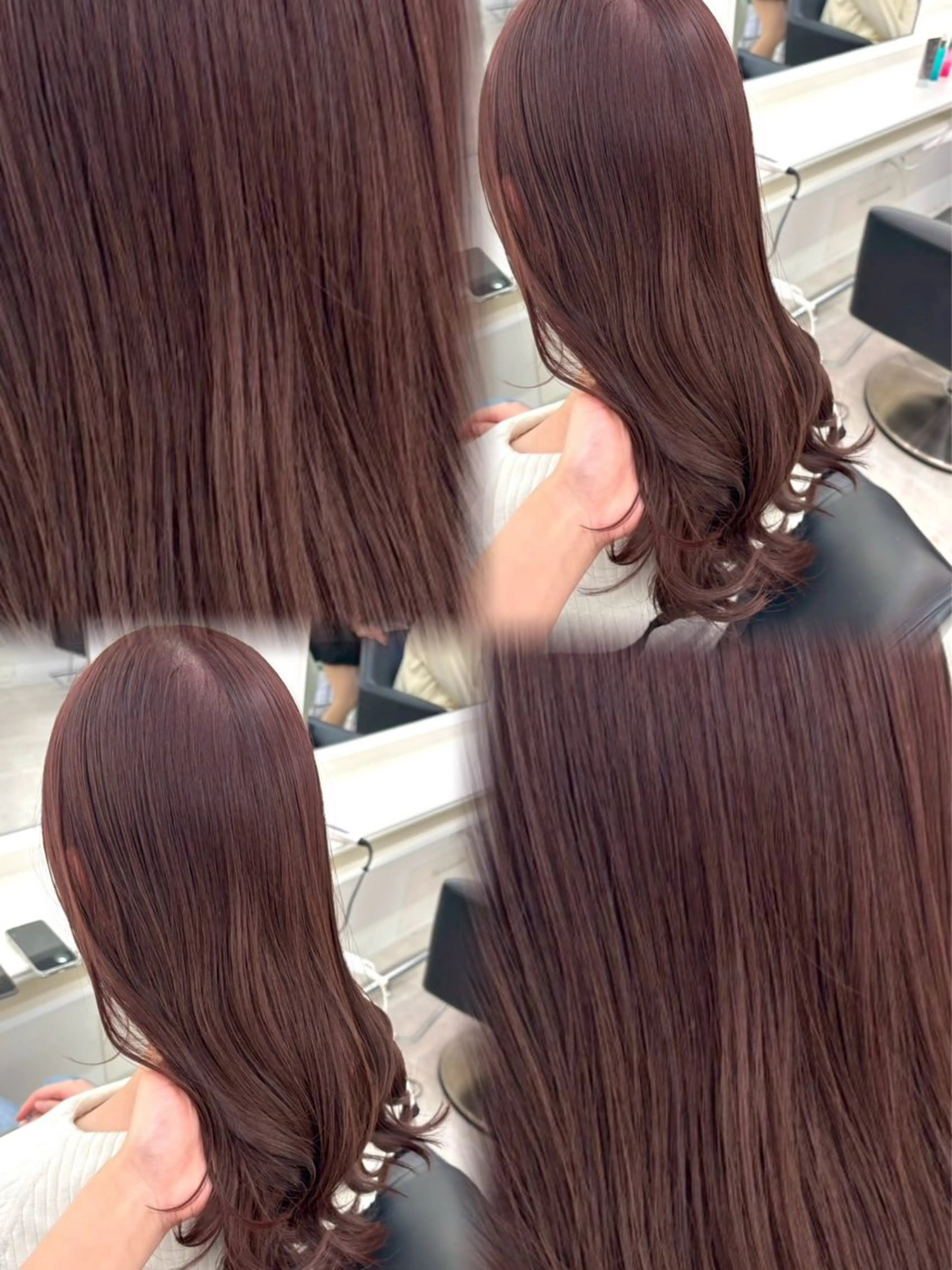 ロング カラー ParveMix 岡本えりかのヘアスタイル