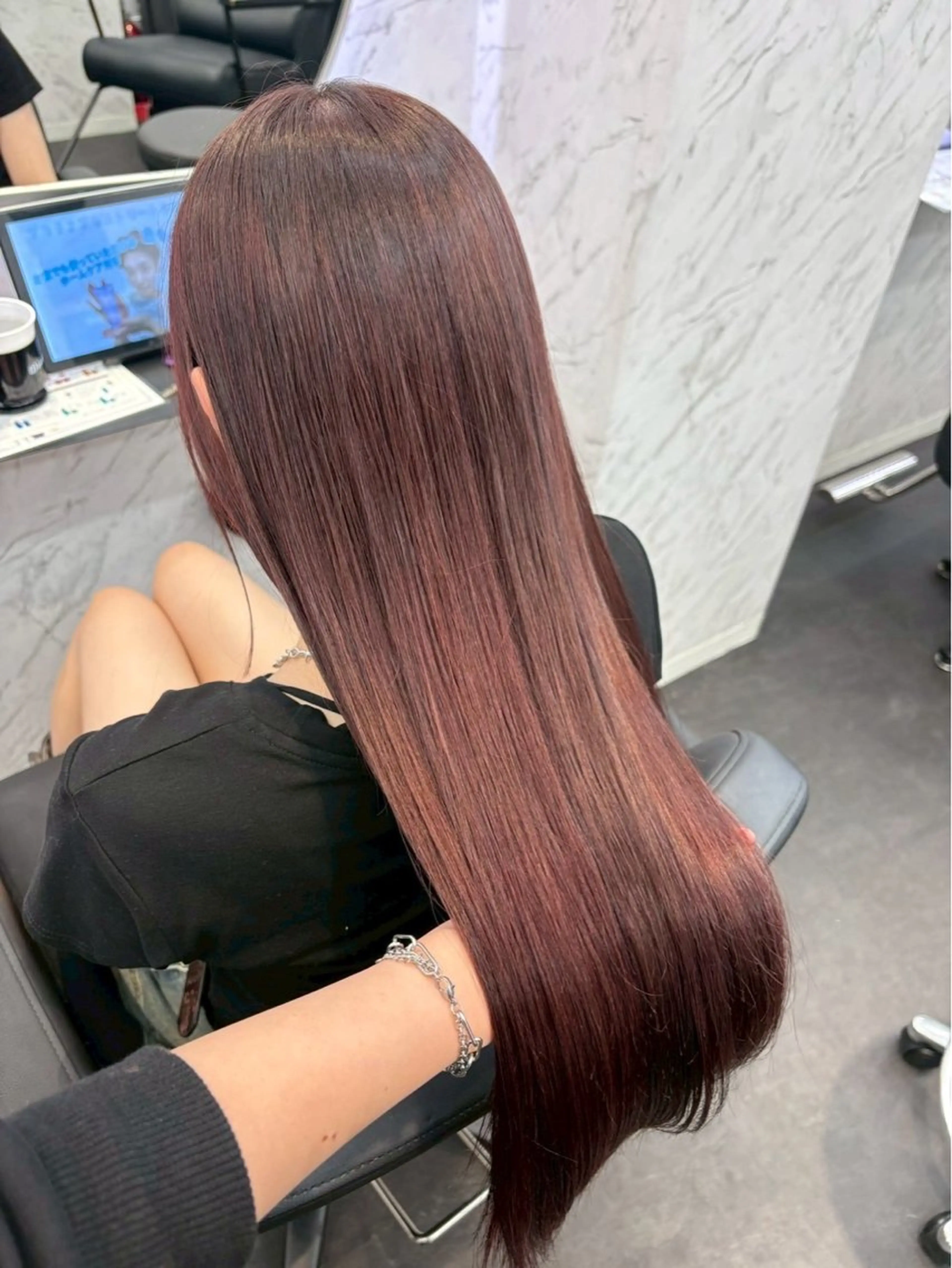 カラー ヘアカラー 레온⋆✦ Leon cut¥1100のヘアスタイル