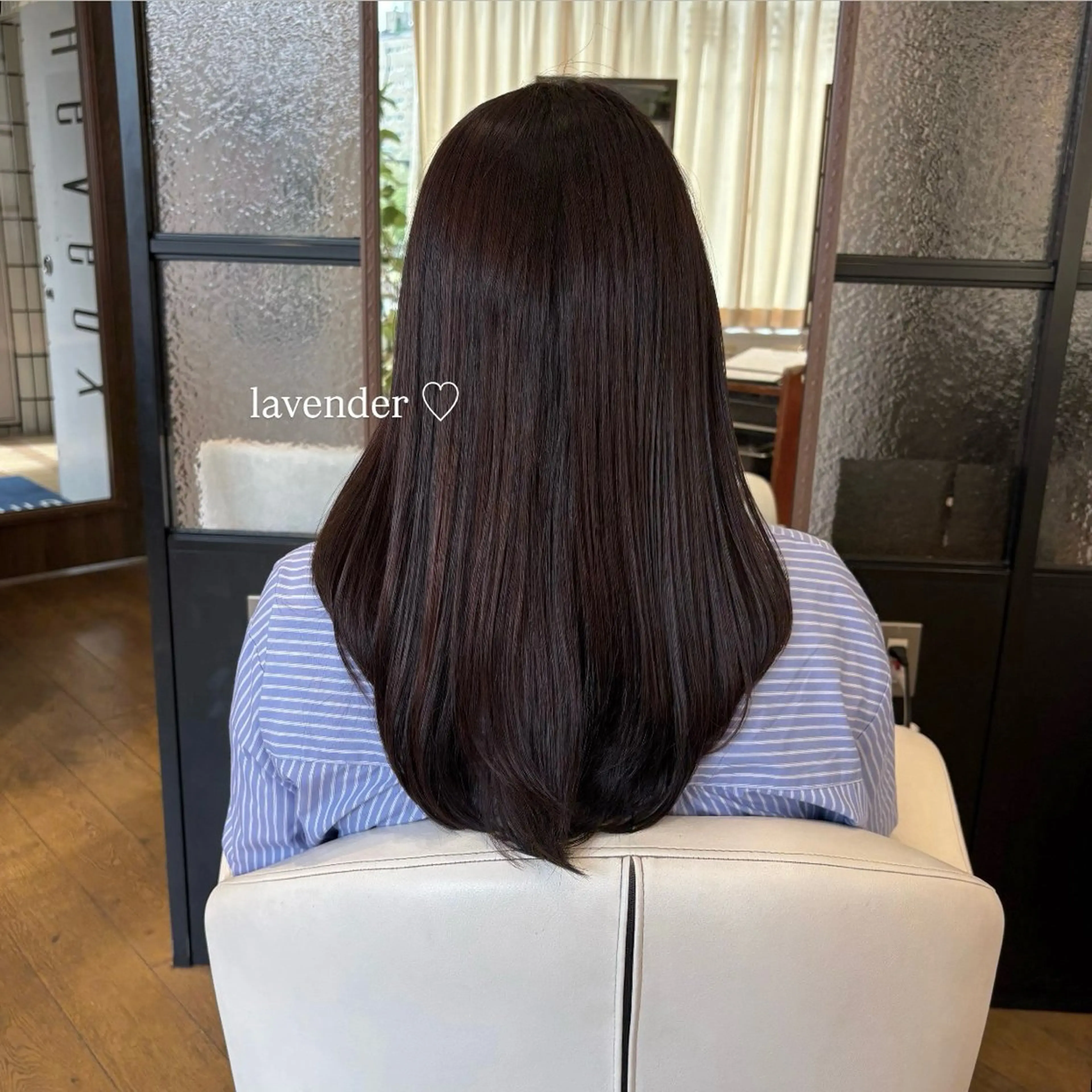 ロング カラー 透明感カラー ラベンダーカラー 🫧 河内 瑠莉 🫧のヘアスタイル