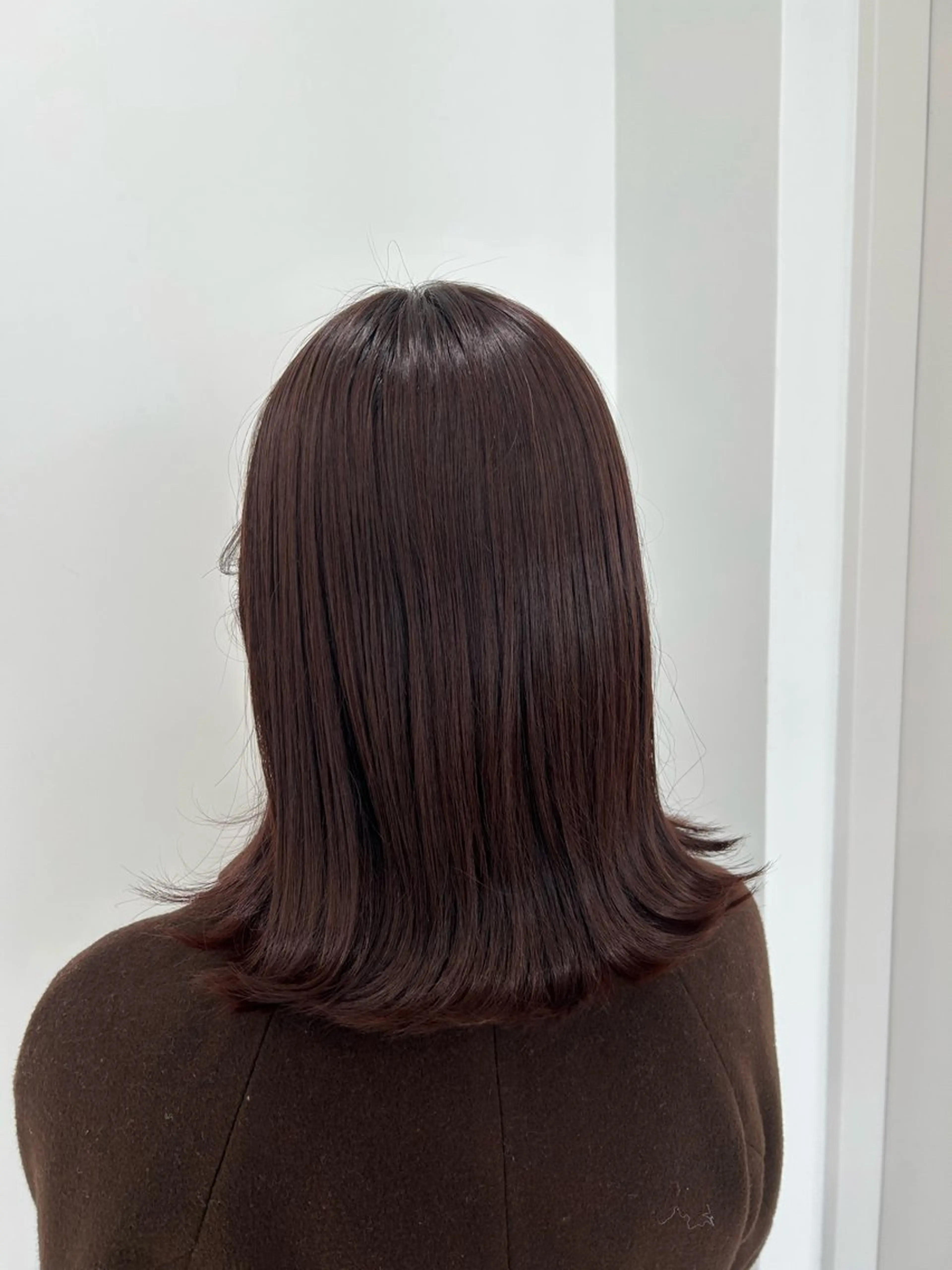 ミディアム カラー カット 縮毛矯正 愛結 暖色カラー🎀🩰のヘアスタイル