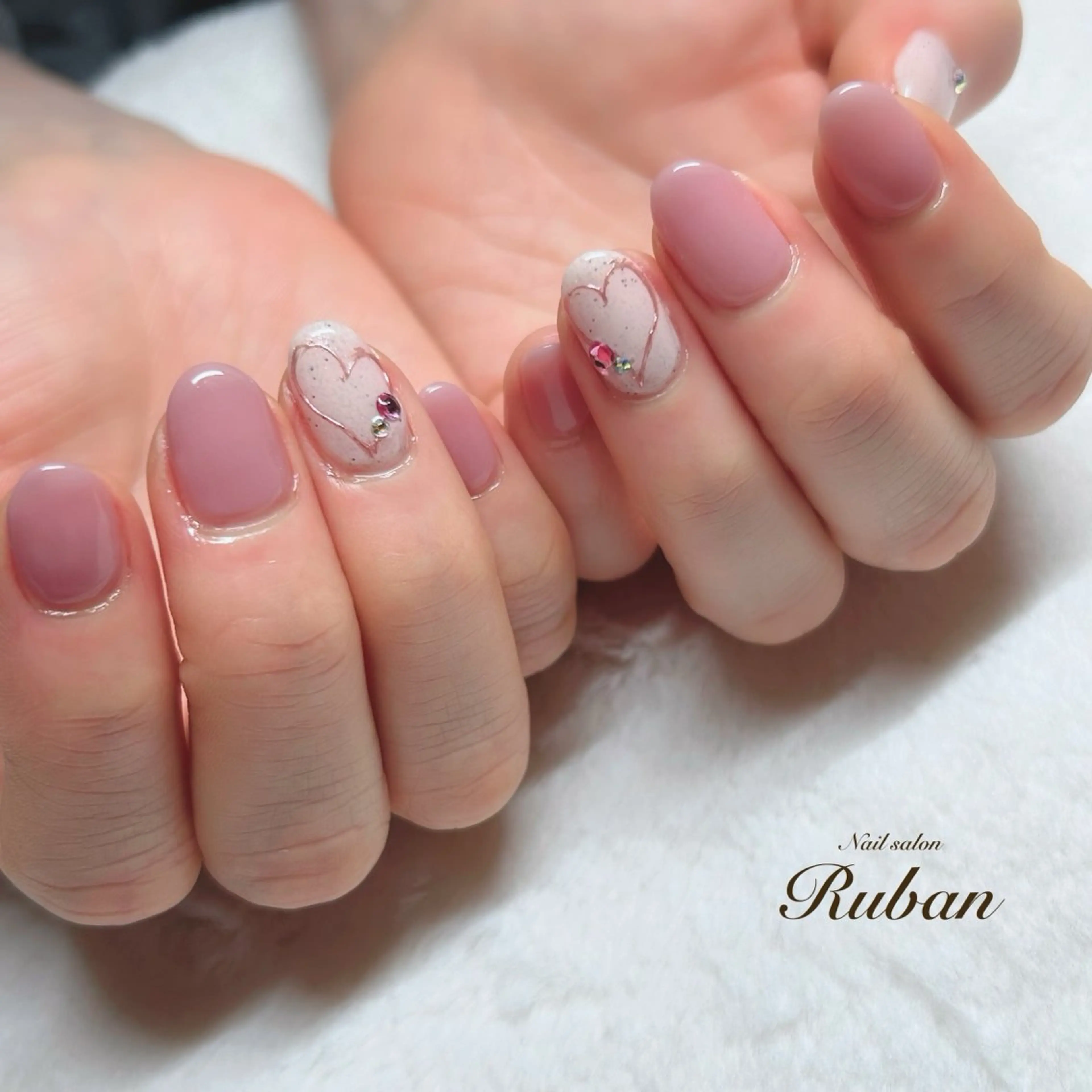 ネイル ハート Nail salon Rubanのネイルデザイン
