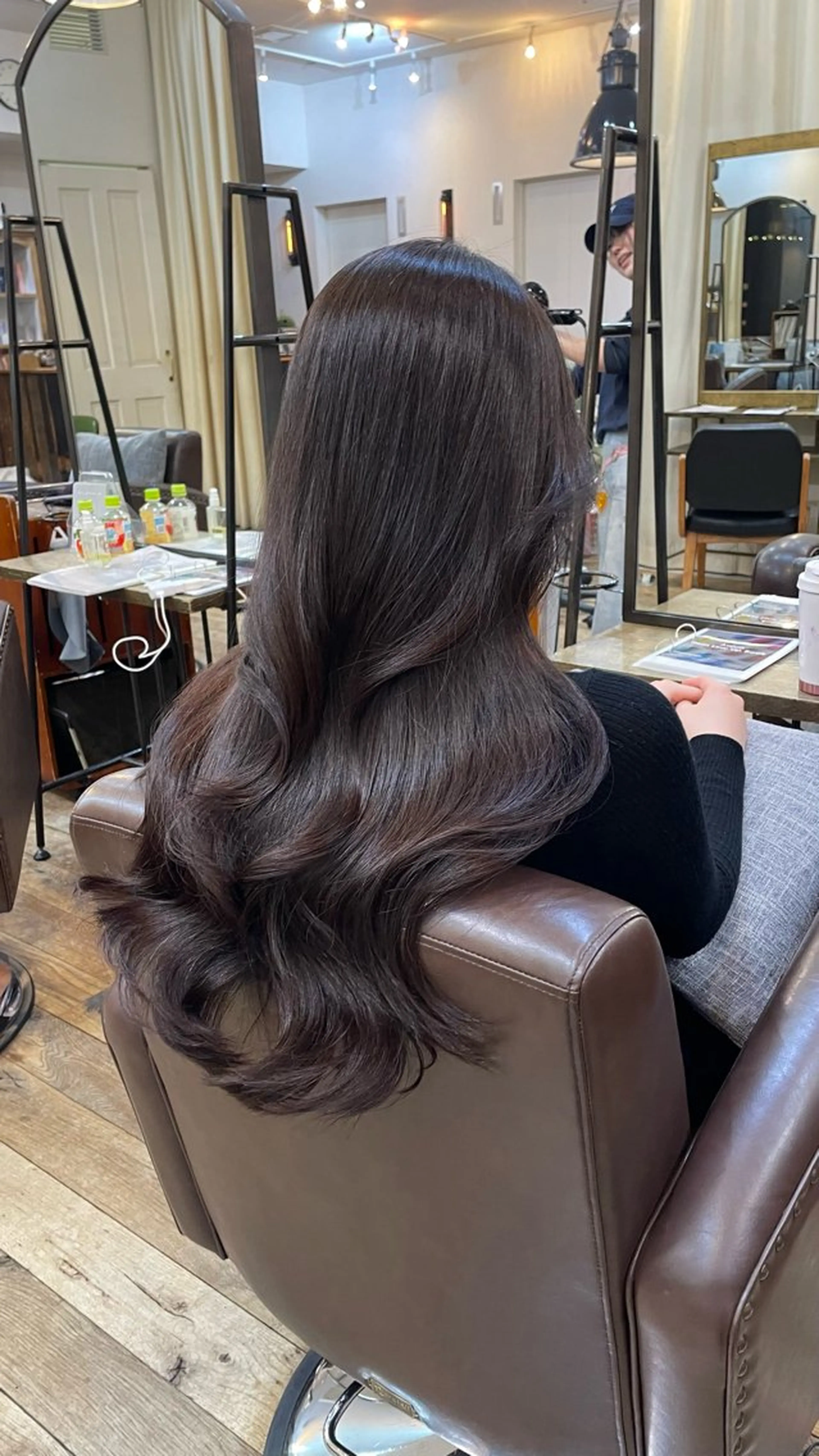 ロング カラー グレージュ ラベンダーカラー ラベンダーグレージュ ラベンダーグレー ヘアカラー kahona/カラー /パーマ/銀座のヘアスタイル