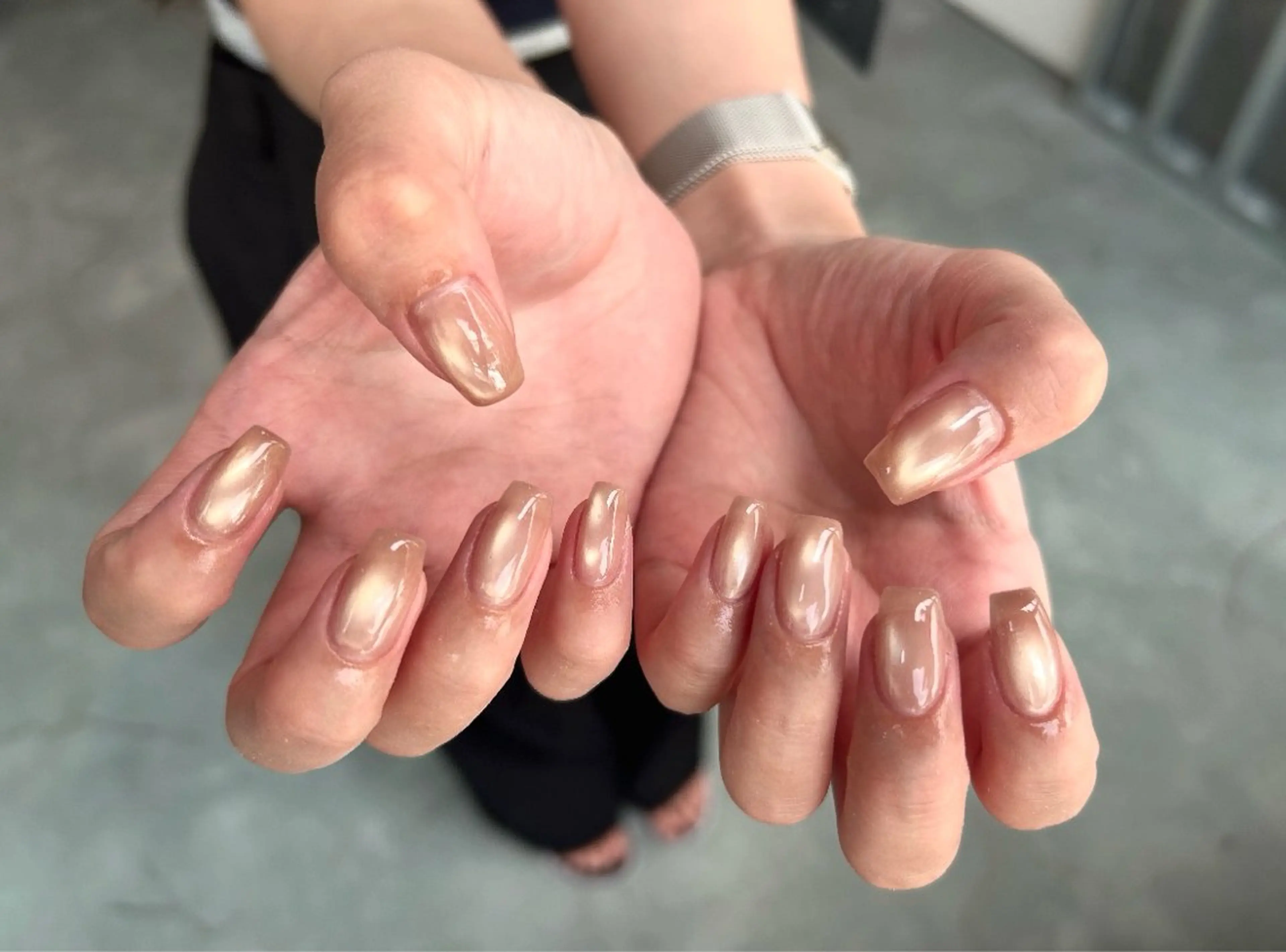 ネイル マグネットネイル スクエアネイル sol nailのネイルデザイン