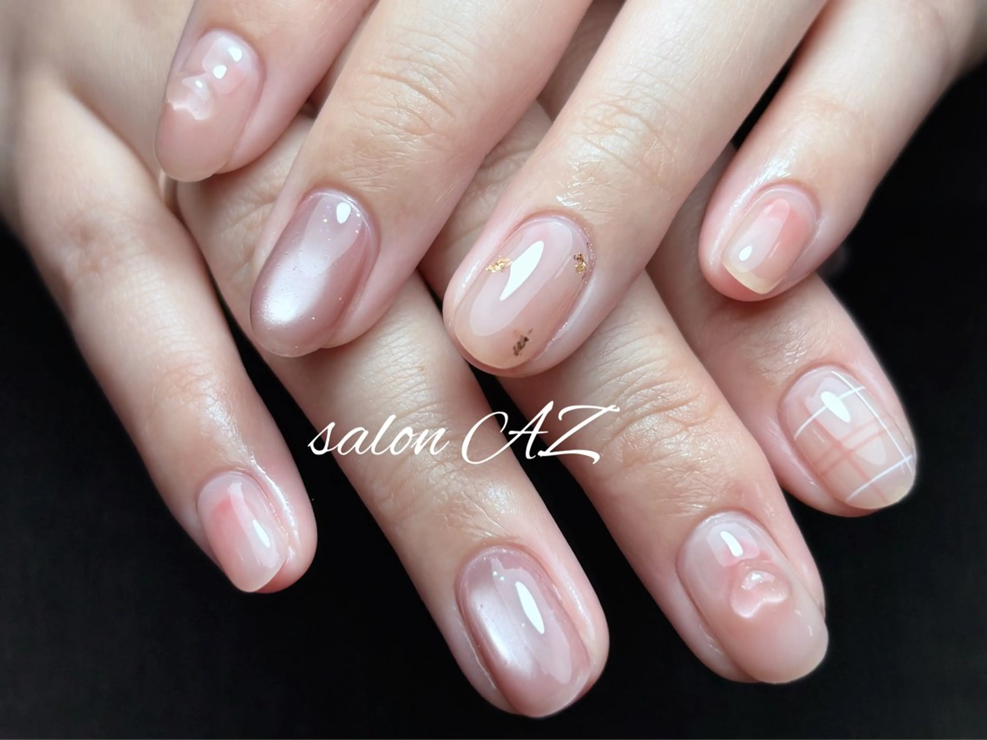 ネイル オフィスネイル ハンドネイル salon AZのネイルデザイン