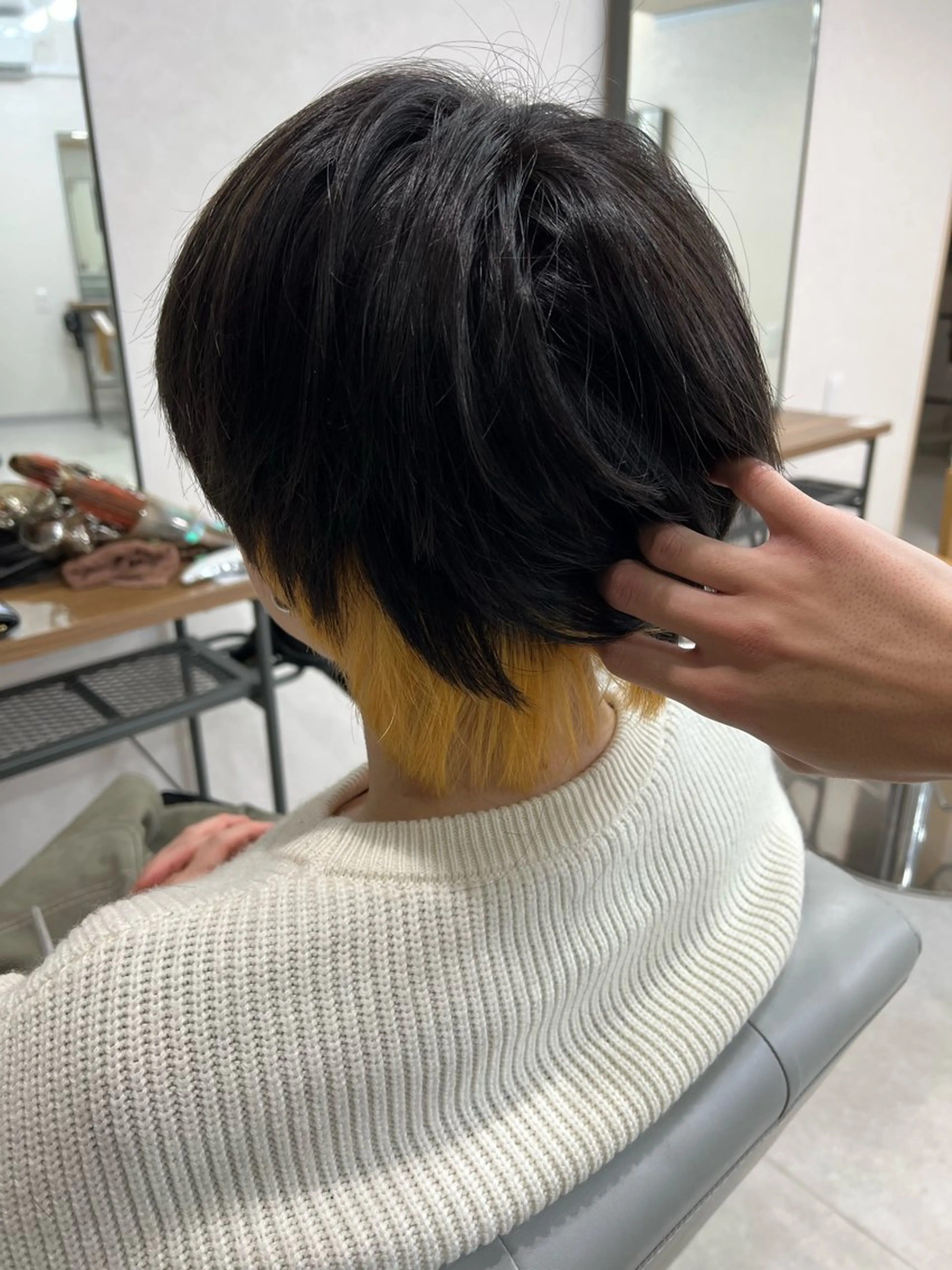 ショート カラー メンズ メンズブリーチ ブリーチ Yui/ショート /シャドウパーマのヘアスタイル