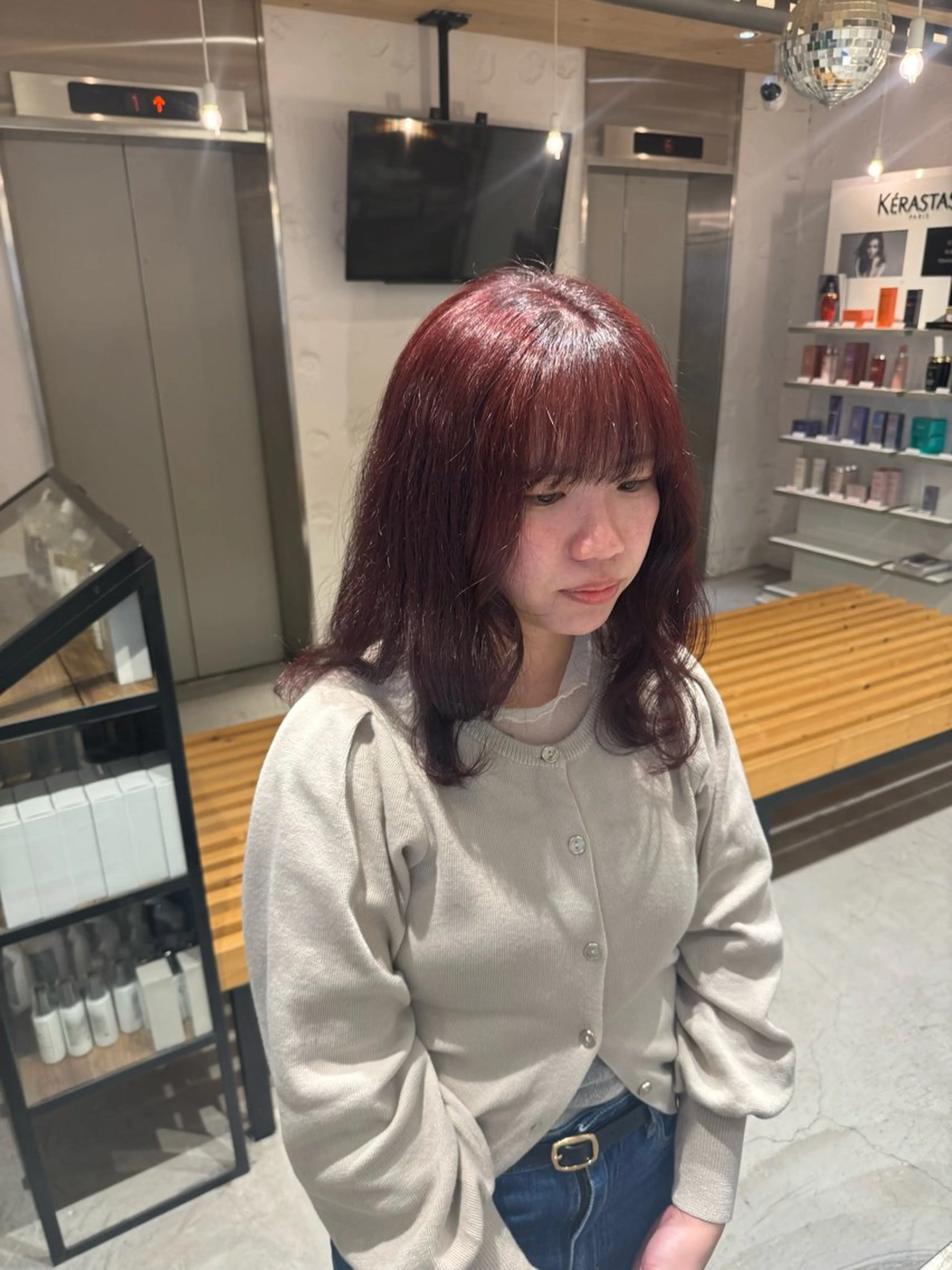 ミディアム 🌶F-CODE RINA🌶のヘアスタイル