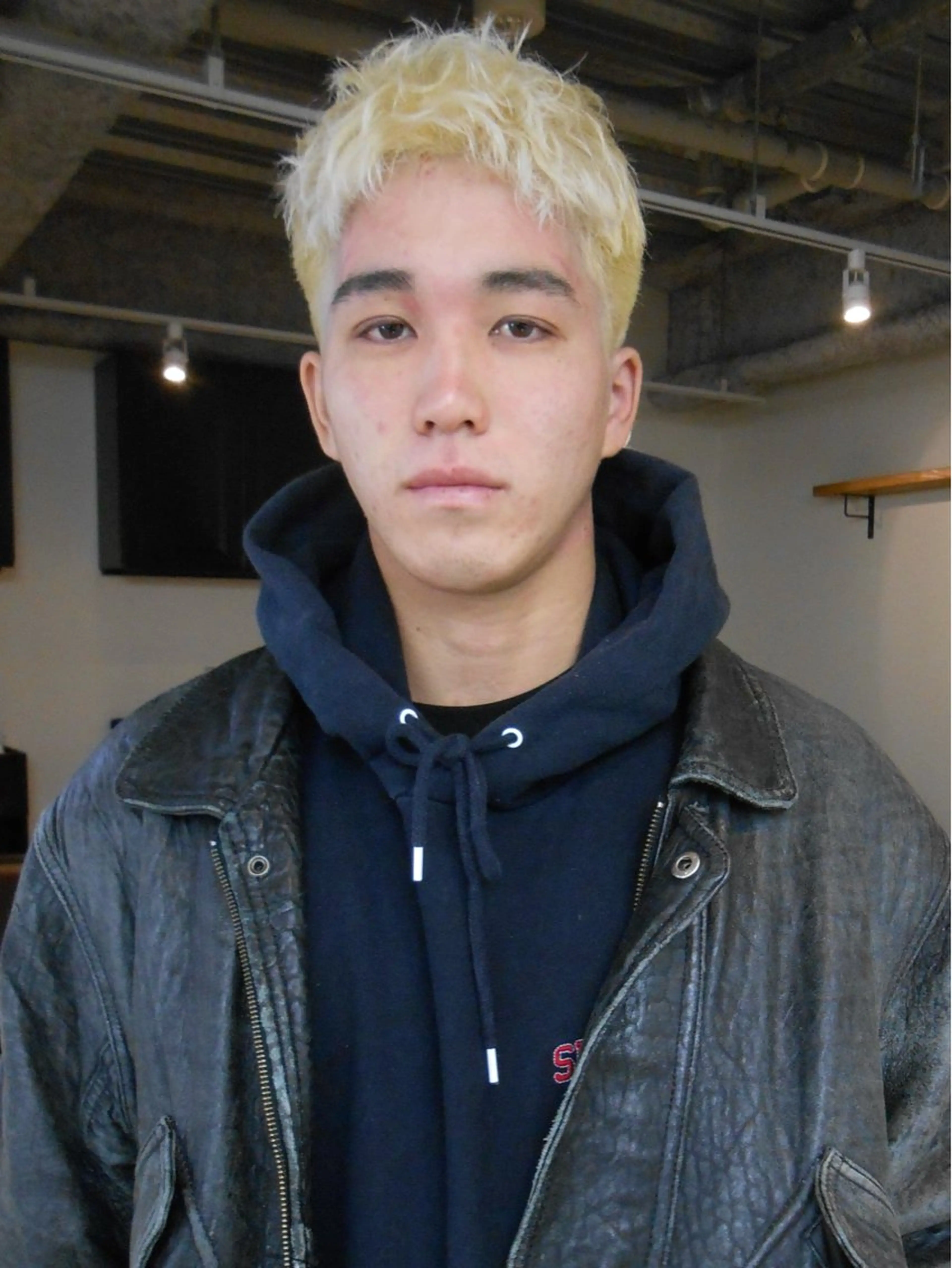 ショート カラー メンズ カット ヘアカラー グランジヘア 無造作ヘアHYUGAのヘアスタイル