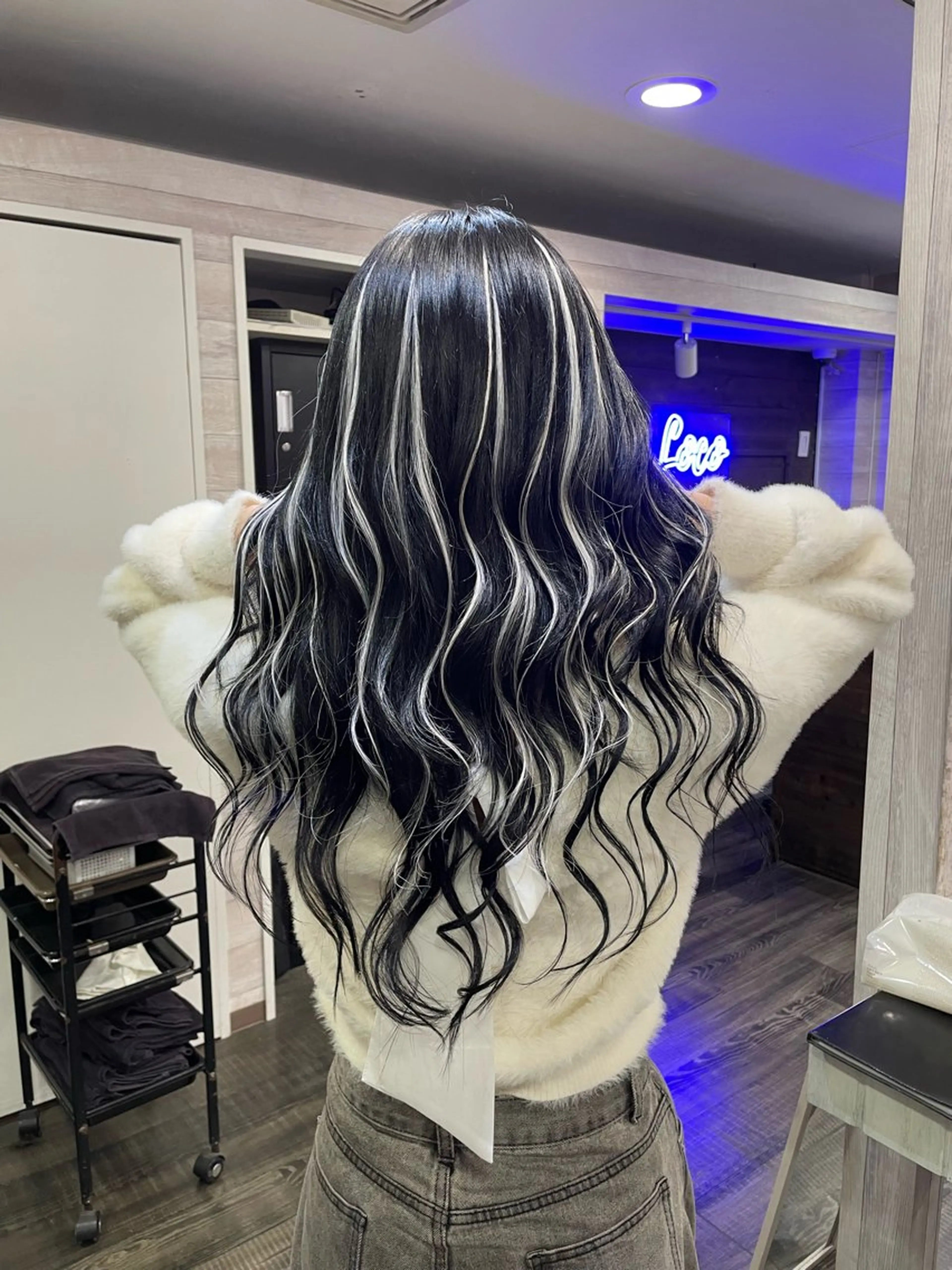 ロング エクステ ハイライト LOCO/ Koukiのヘアスタイル