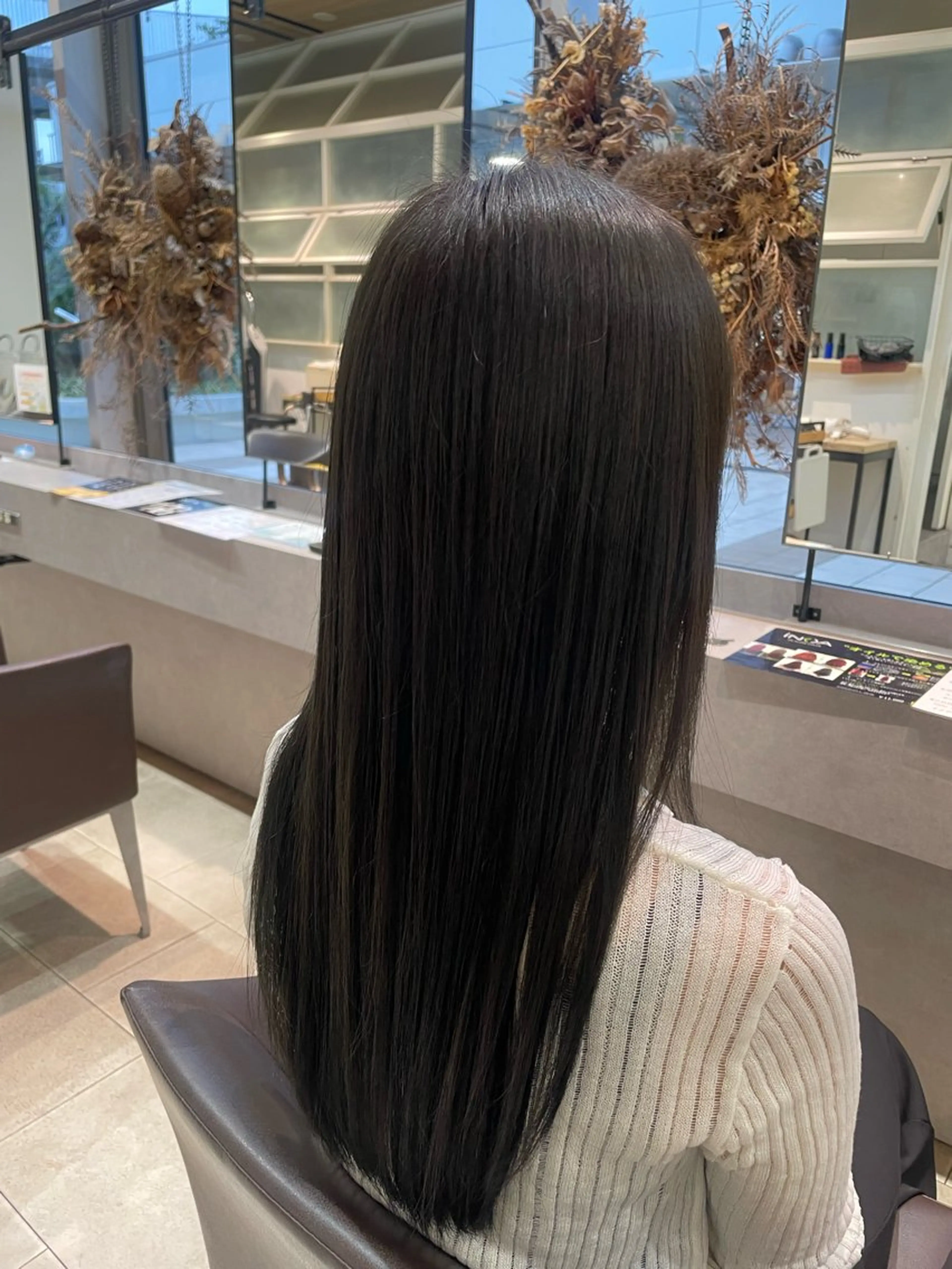 ロング カラー 原 萌香のヘアスタイル