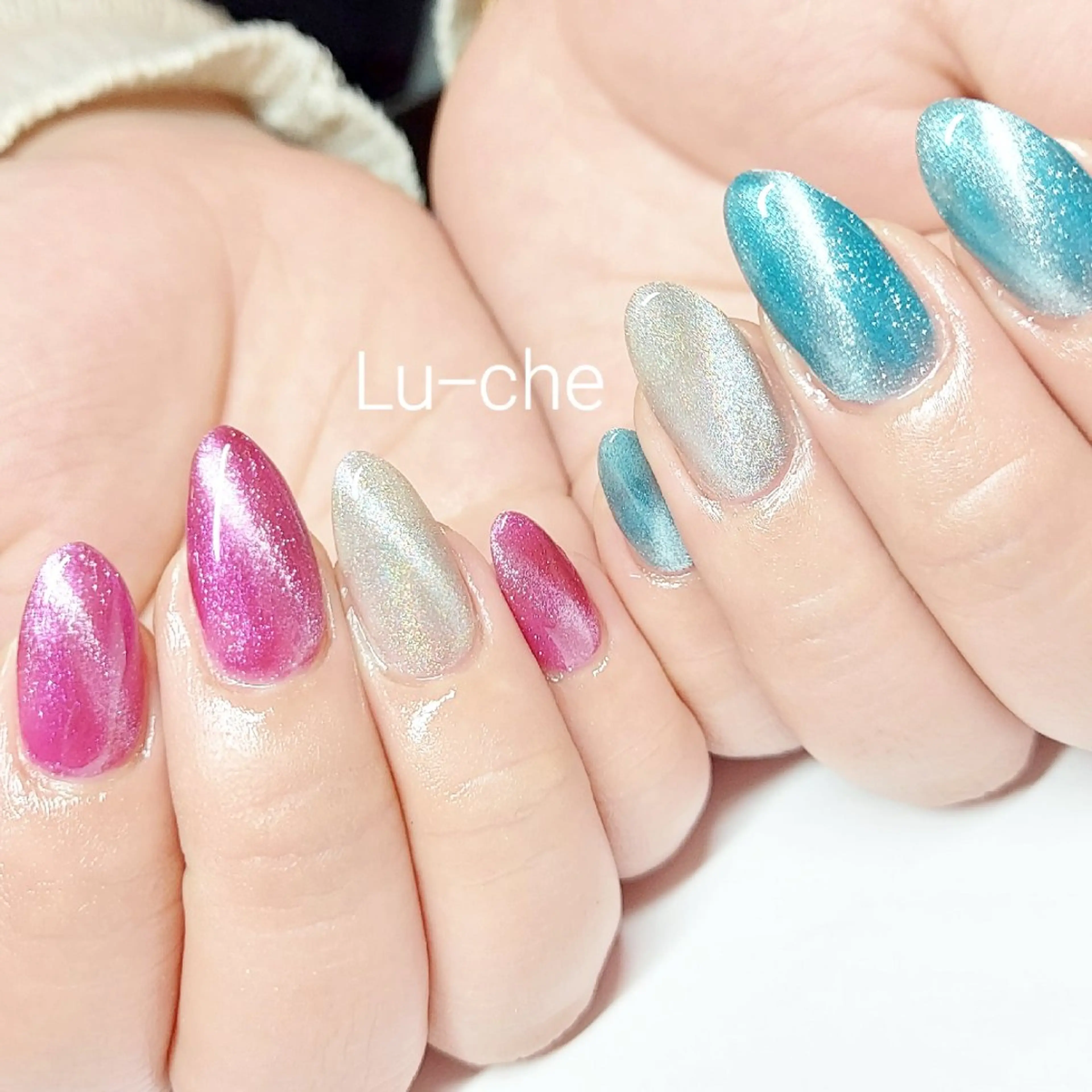 ネイル マグネットネイル ハンドネイル Lｰnail 呉店のネイルデザイン