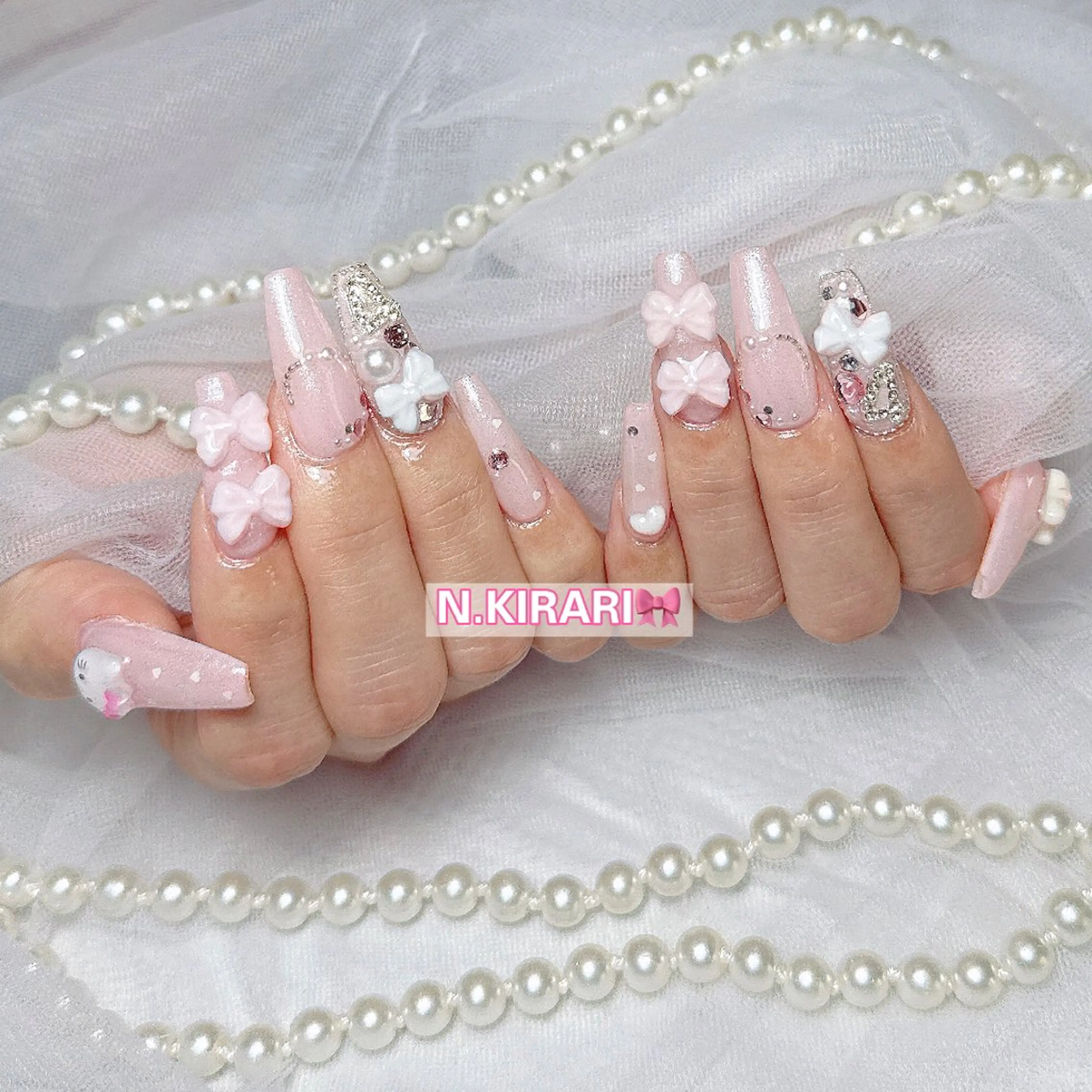 ネイル ハンドネイル ハンドケア 🎀 ユズ 🎀のネイルデザイン