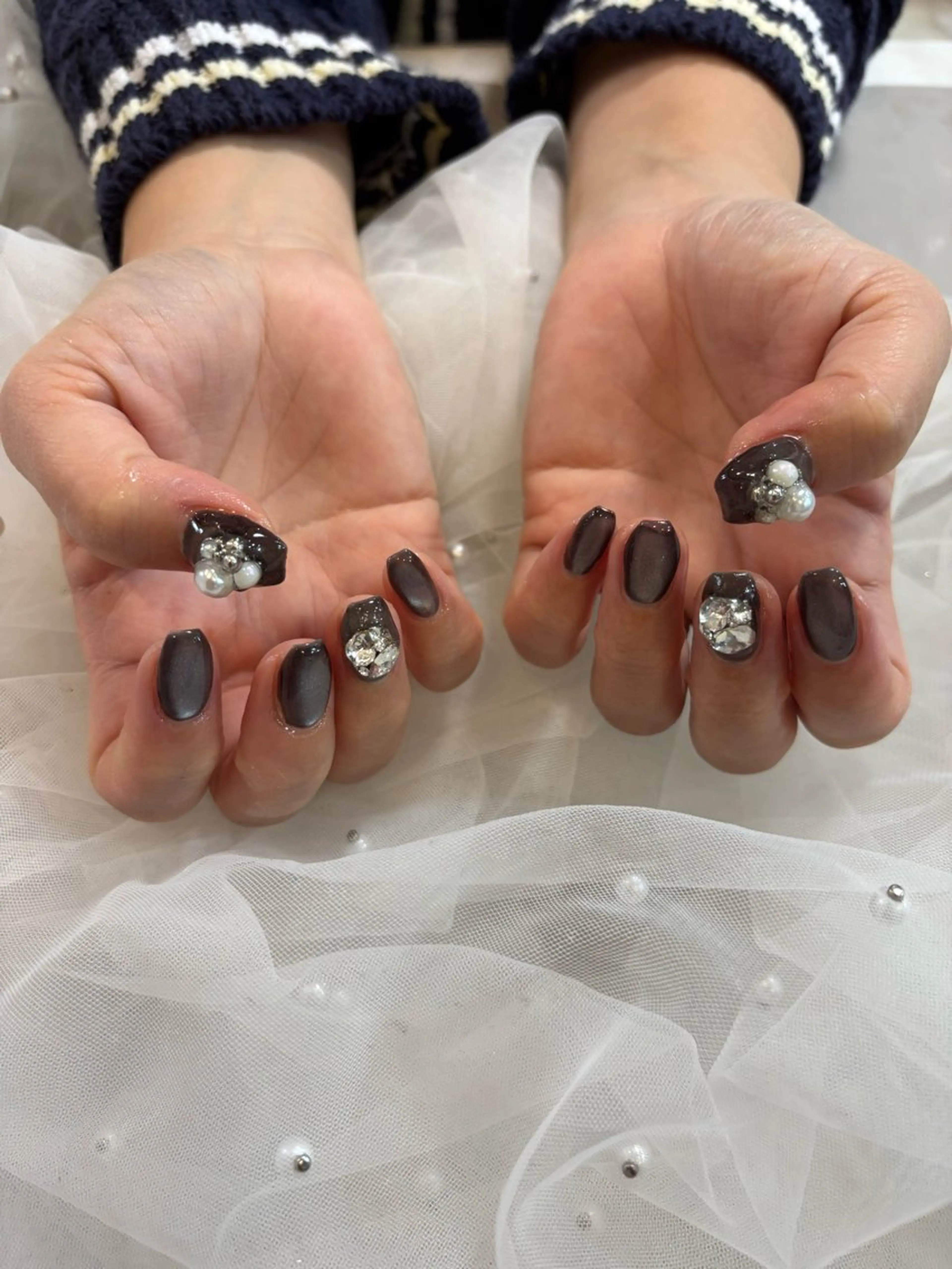 セミロング ハンドネイル lala room.のネイルデザイン