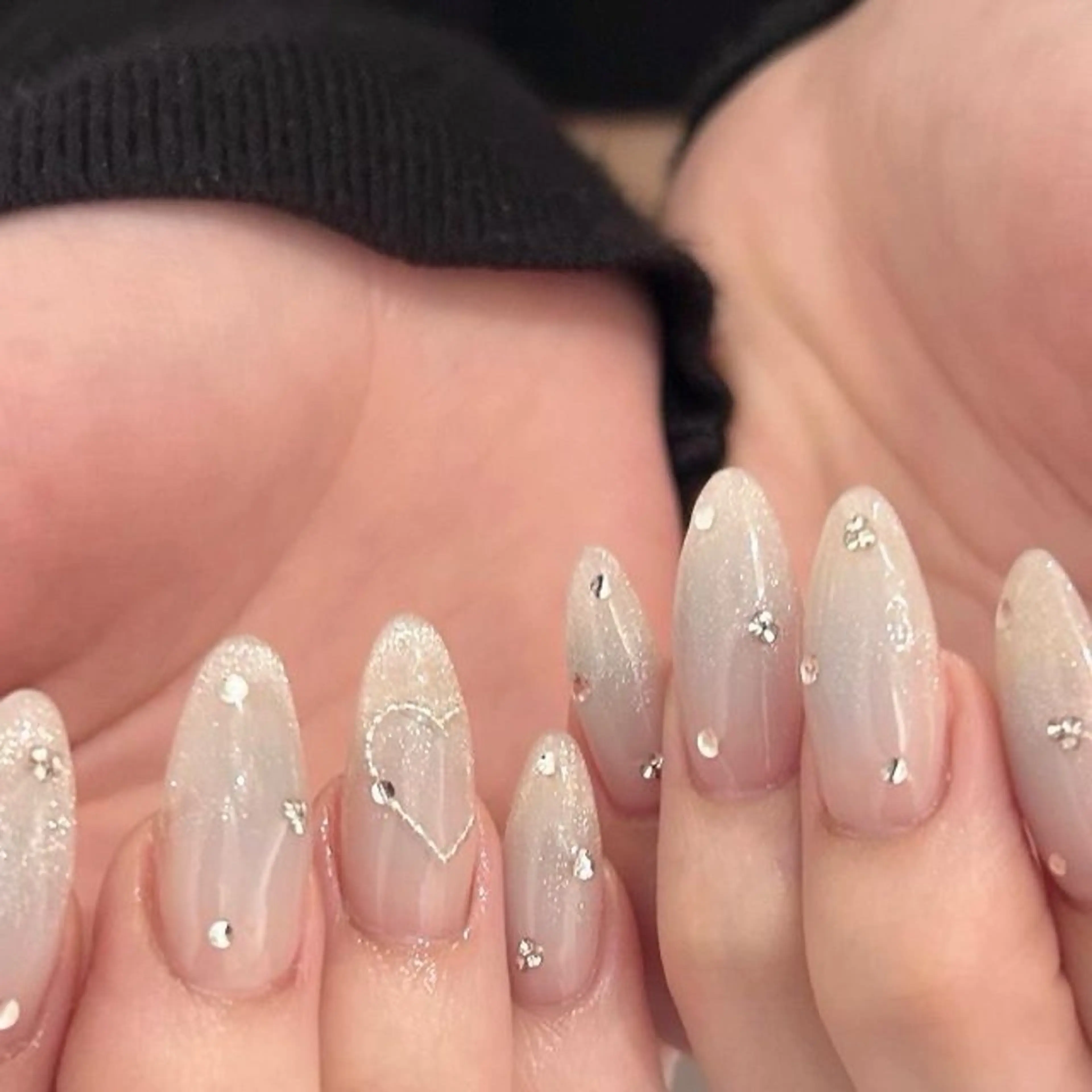 ネイル マグネットネイル ミラーネイル ニュアンスネイル ネイルチップ 冬ネイル Lee Nailsのネイルデザイン