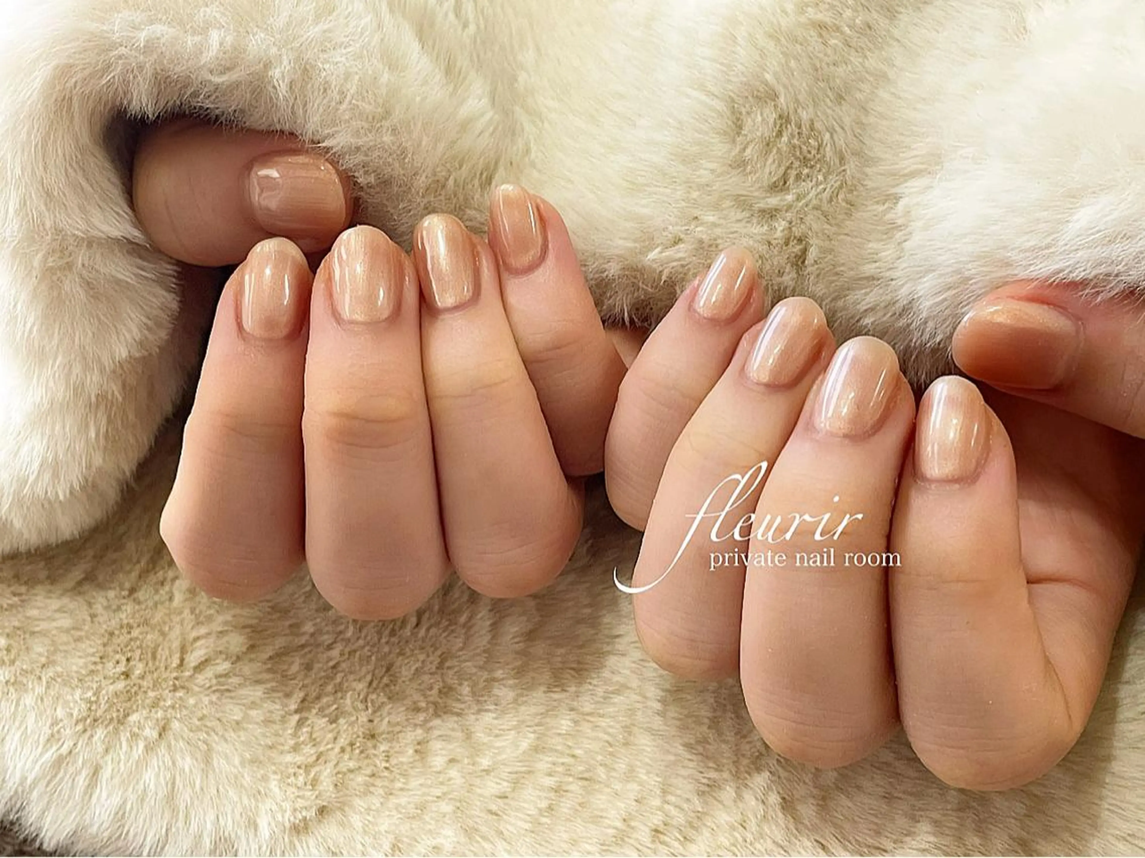 ネイル ワンカラーネイル シンプルネイル フルリール 【プライベートサロンのネイルデザイン