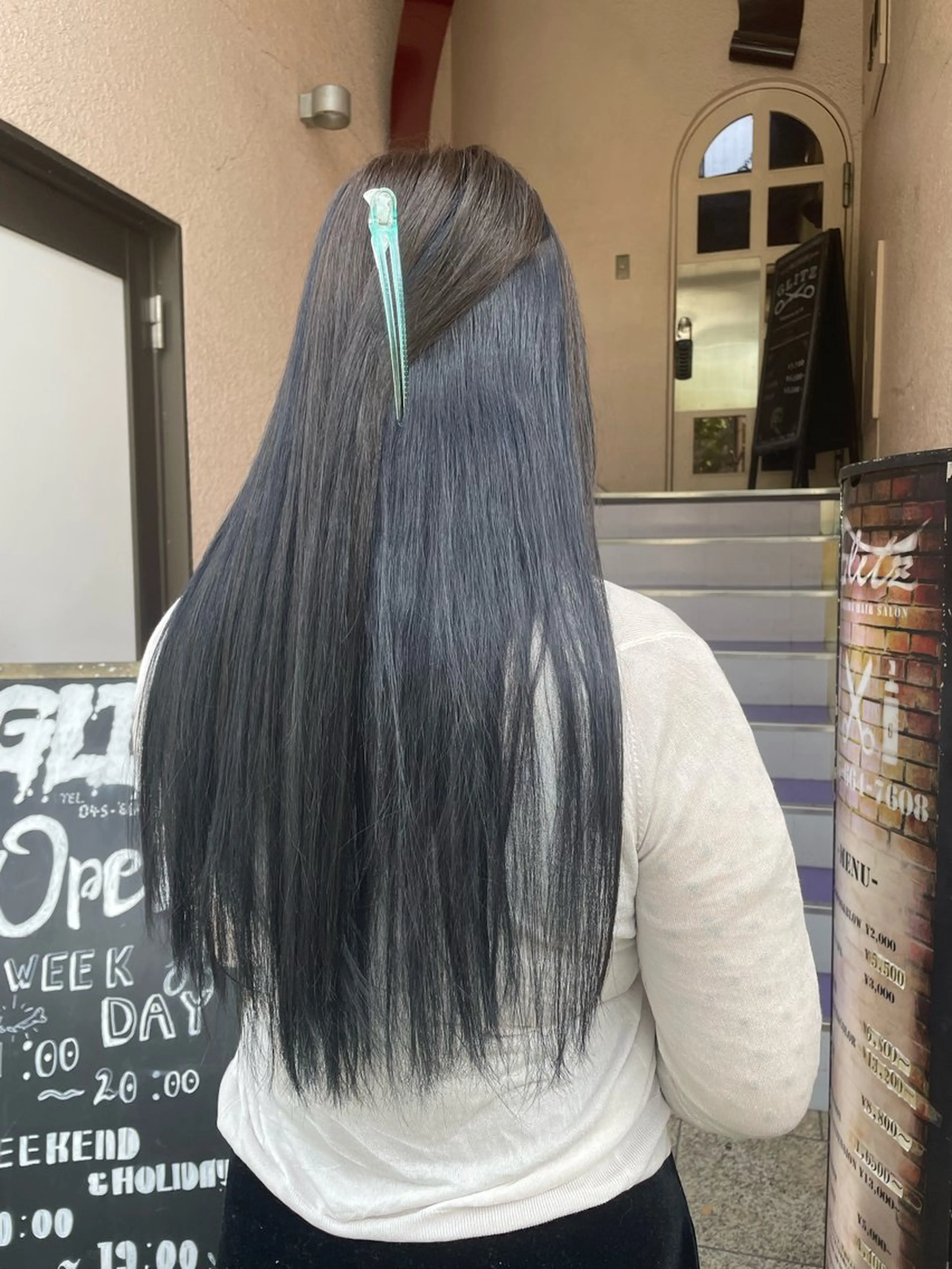 ロング カラー ブルーカラー ネイビーカラー 👑派手髪/カット 👑ANRYのヘアスタイル