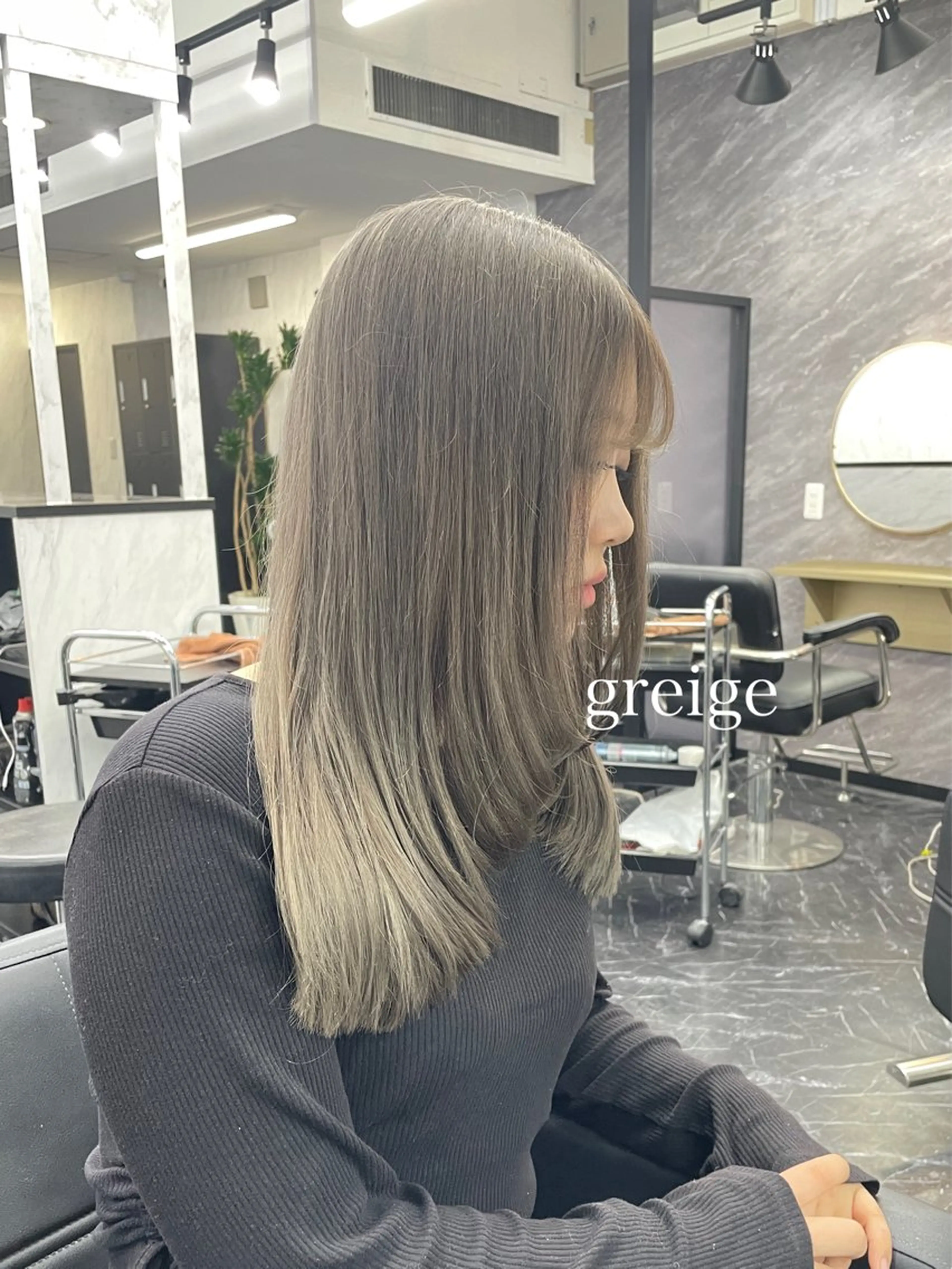 セミロング カラー カット ヘアカラー トリートメント エクステ🩵ブリーチ 韓国ヘア🩵KAEのヘアスタイル