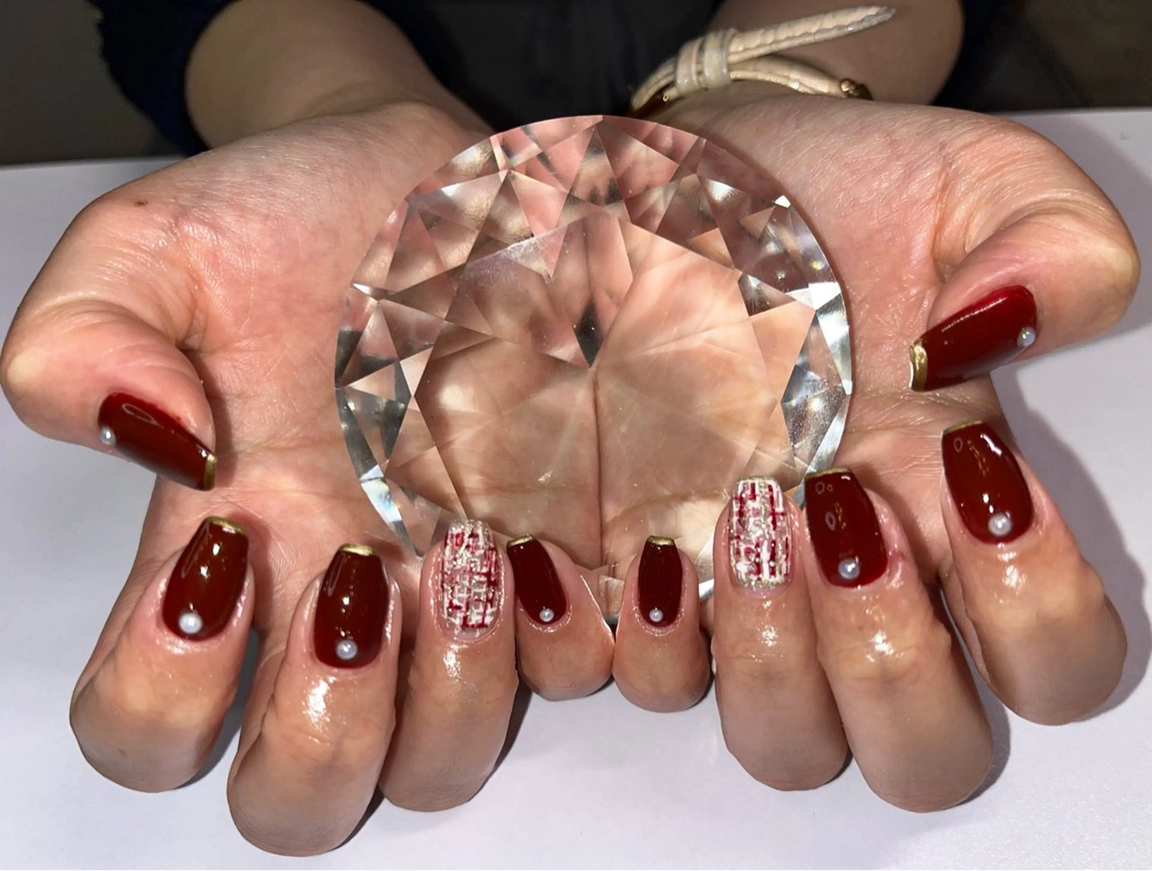 ネイル マグネットネイル ニュアンスネイル ワンカラーネイル シンプルネイル 夏ネイル ハンドネイル プライベートサロン N's Nailのネイルデザイン