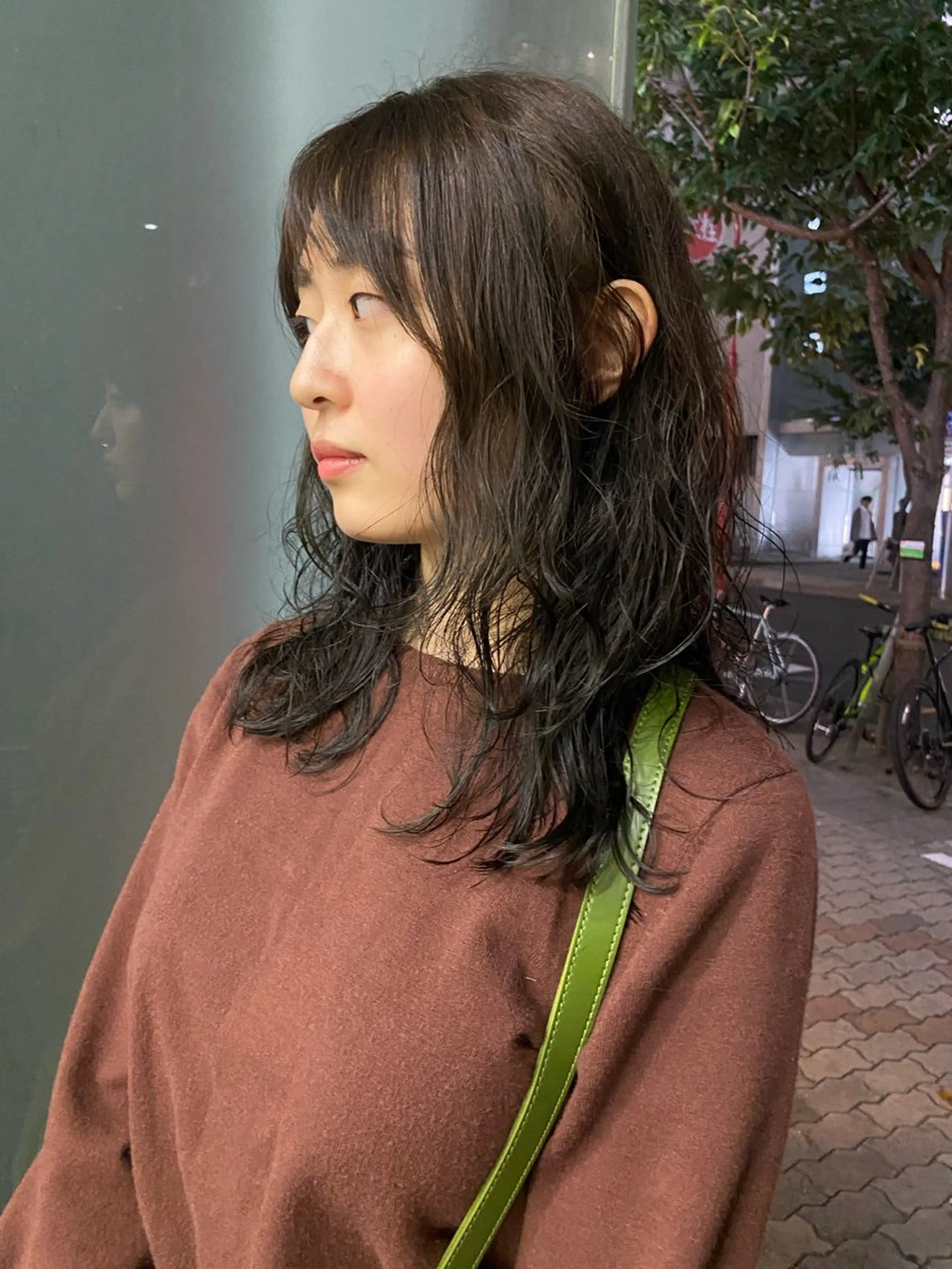 ミディアム ヒラカホ/目黒/ ブリーチ/似合わせのヘアスタイル