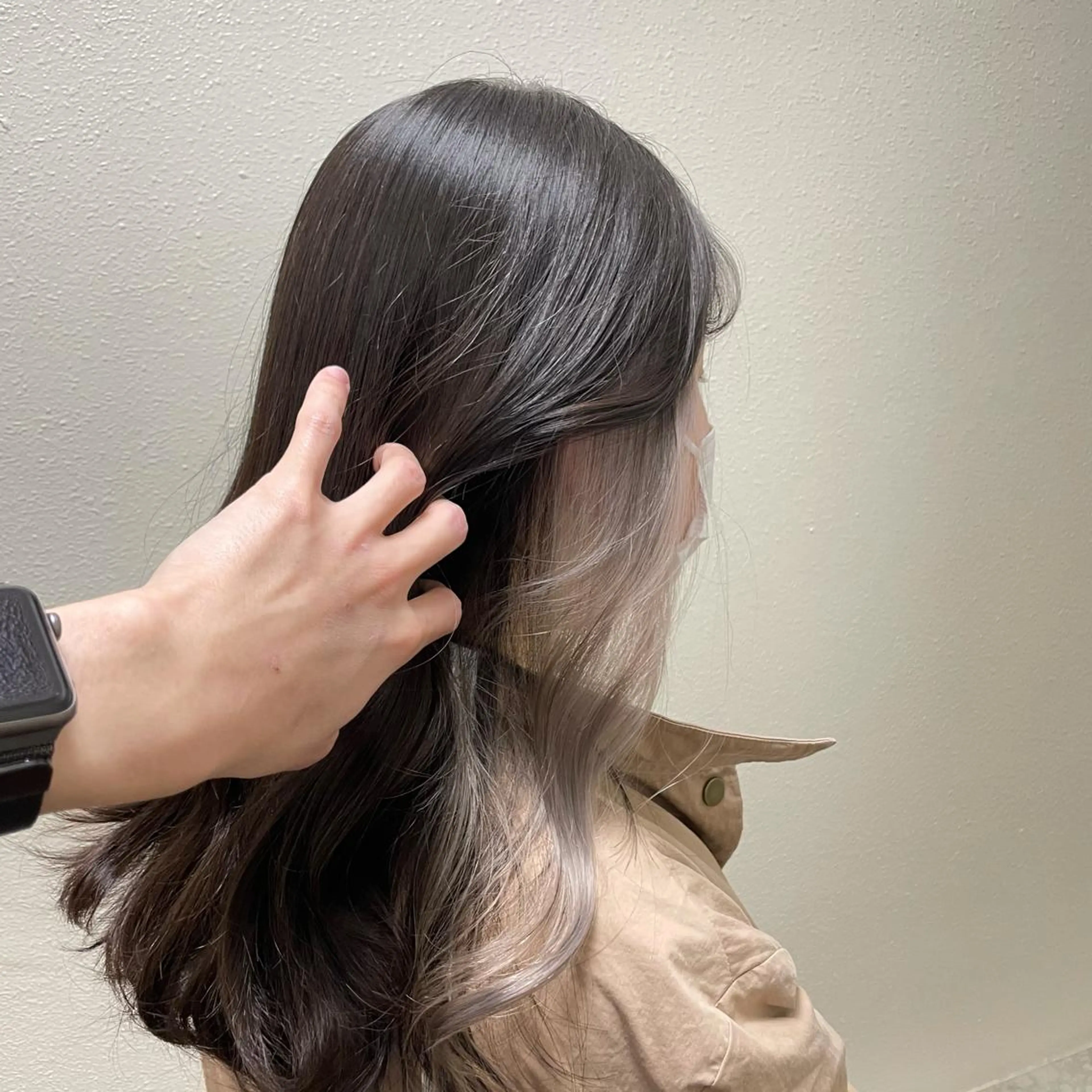 ミディアム カラー パーマ ヘアアレンジ メンズ キッズ ネイル マツエク・マツパ メンズブリーチ メンズハイライト メンズインナーカラー メンズ韓国風 アディクシーカラー 切りっぱなしヘアボブ ミディアムヘアRYOのヘアスタイル