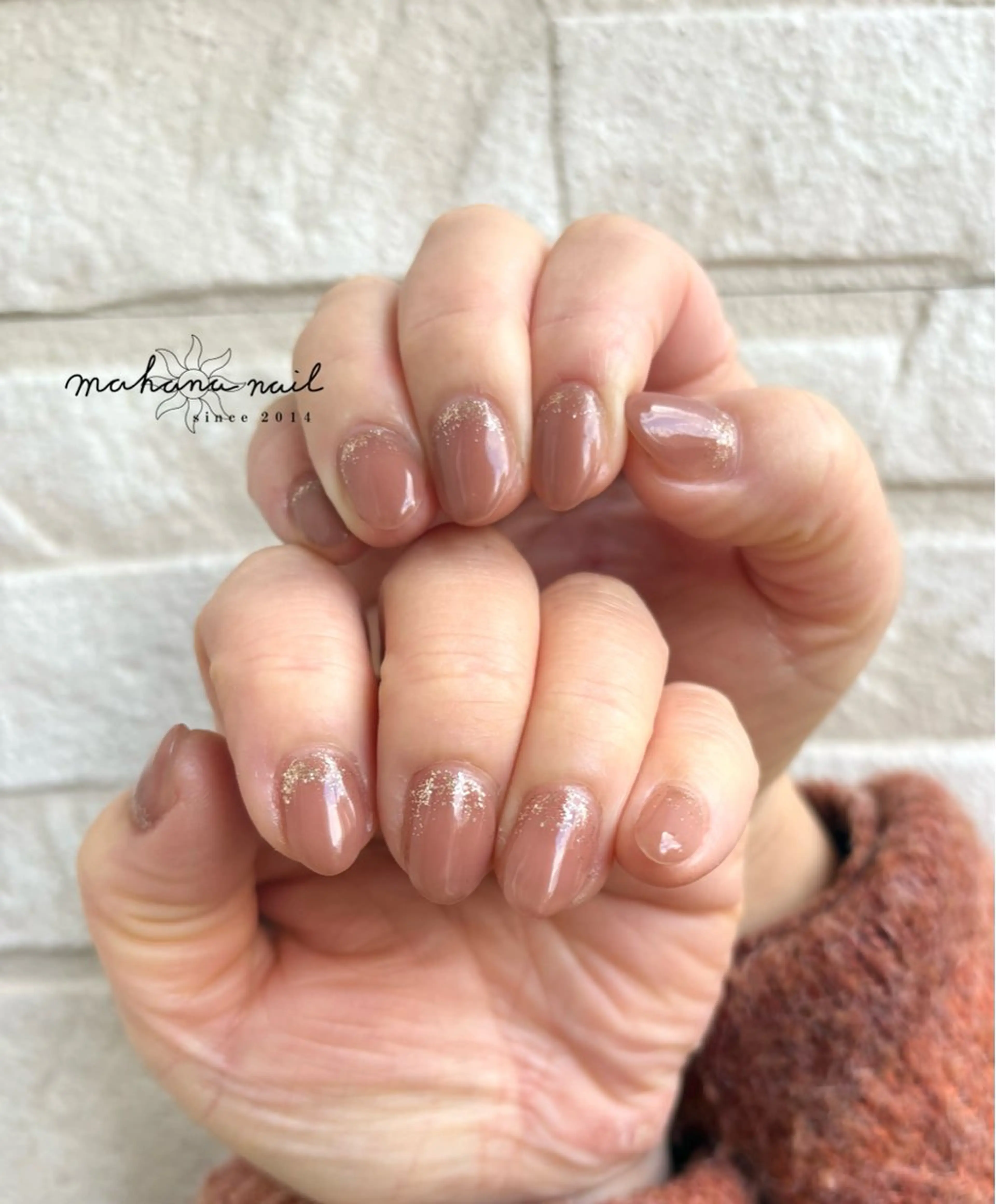 ネイル ラメ(グリッター) ハンドネイル mahana nailのネイルデザイン