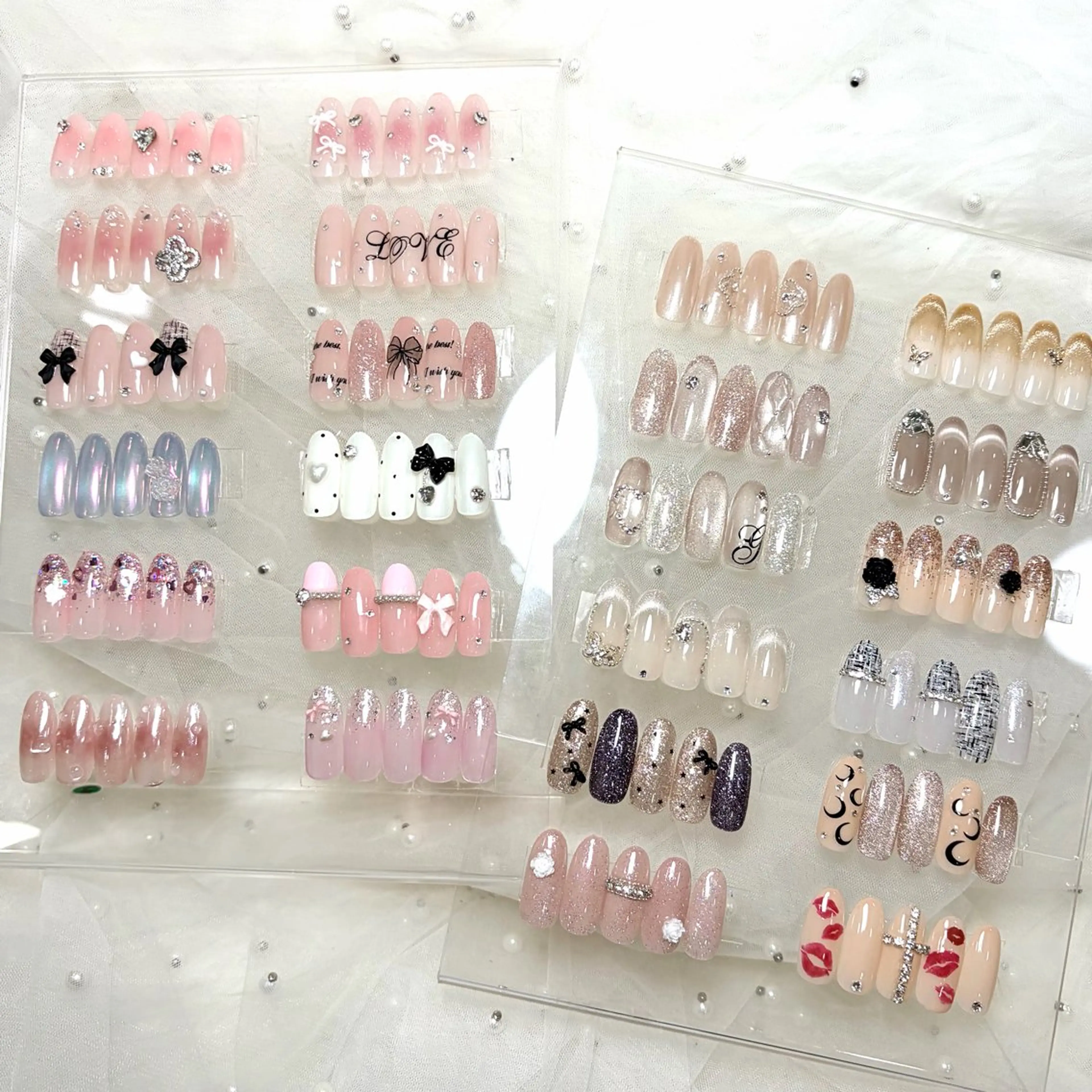 【minimo期間限定】限定価格オフ込み大人気No,1✨100種類以上定額☆ワンホン綺麗目キラキラ✨の写真