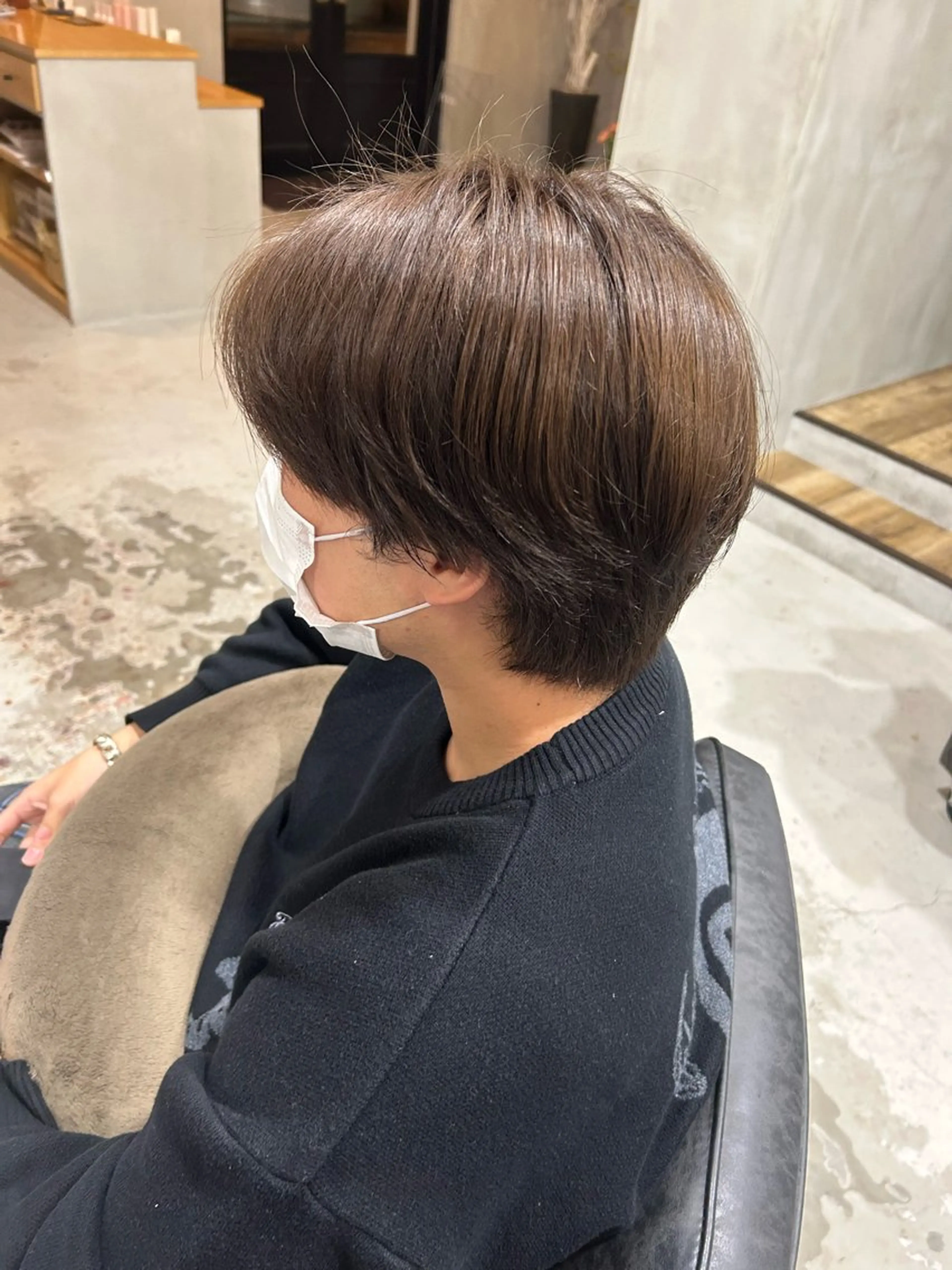 カラー ブラウンカラー マロンブラウン 古澤 芽依のヘアスタイル