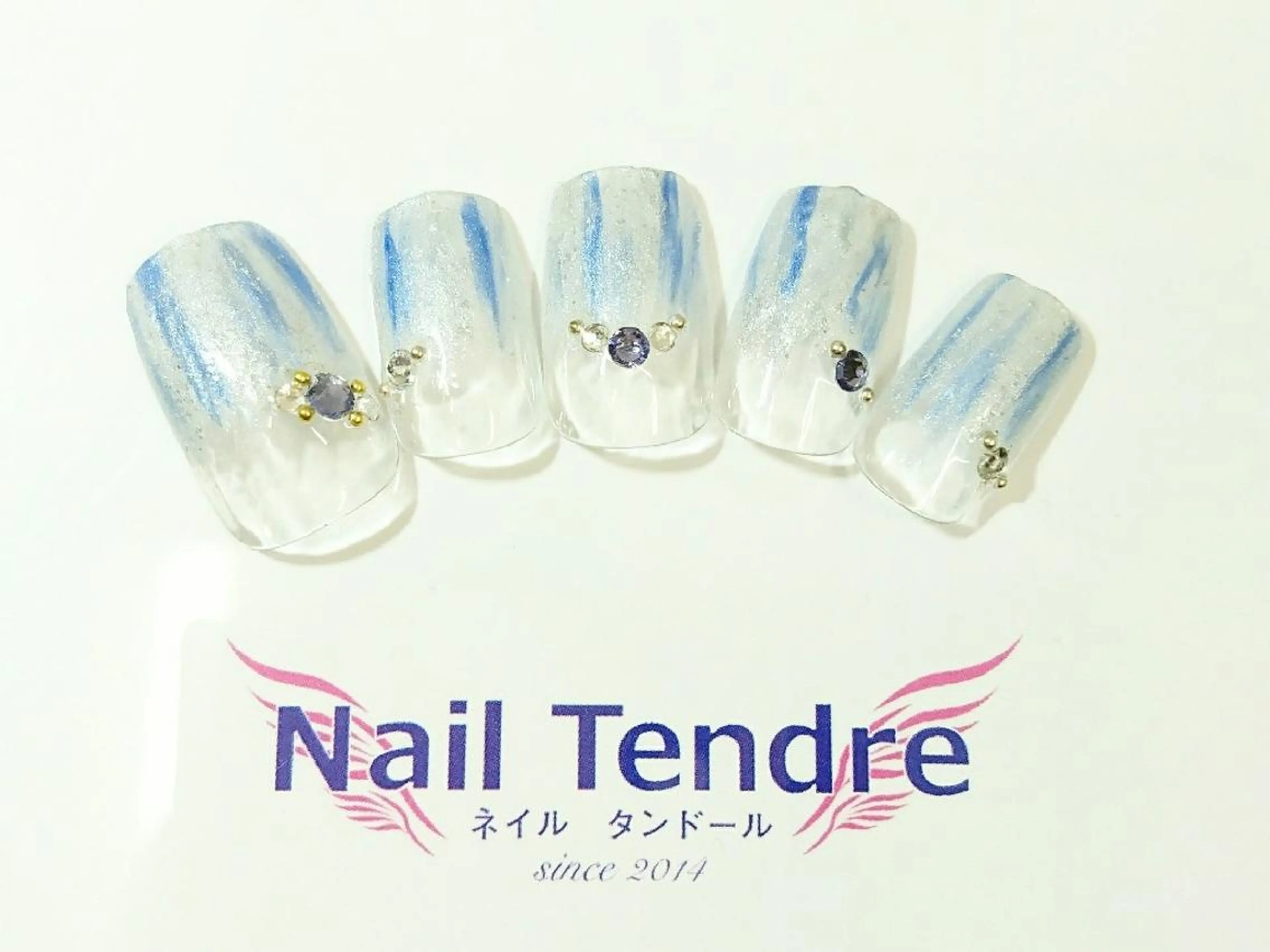 ネイル アートネイル ジェルネイル ソフトジェル ストーンネイル ハンドネイル Nail  Tendreのネイルデザイン