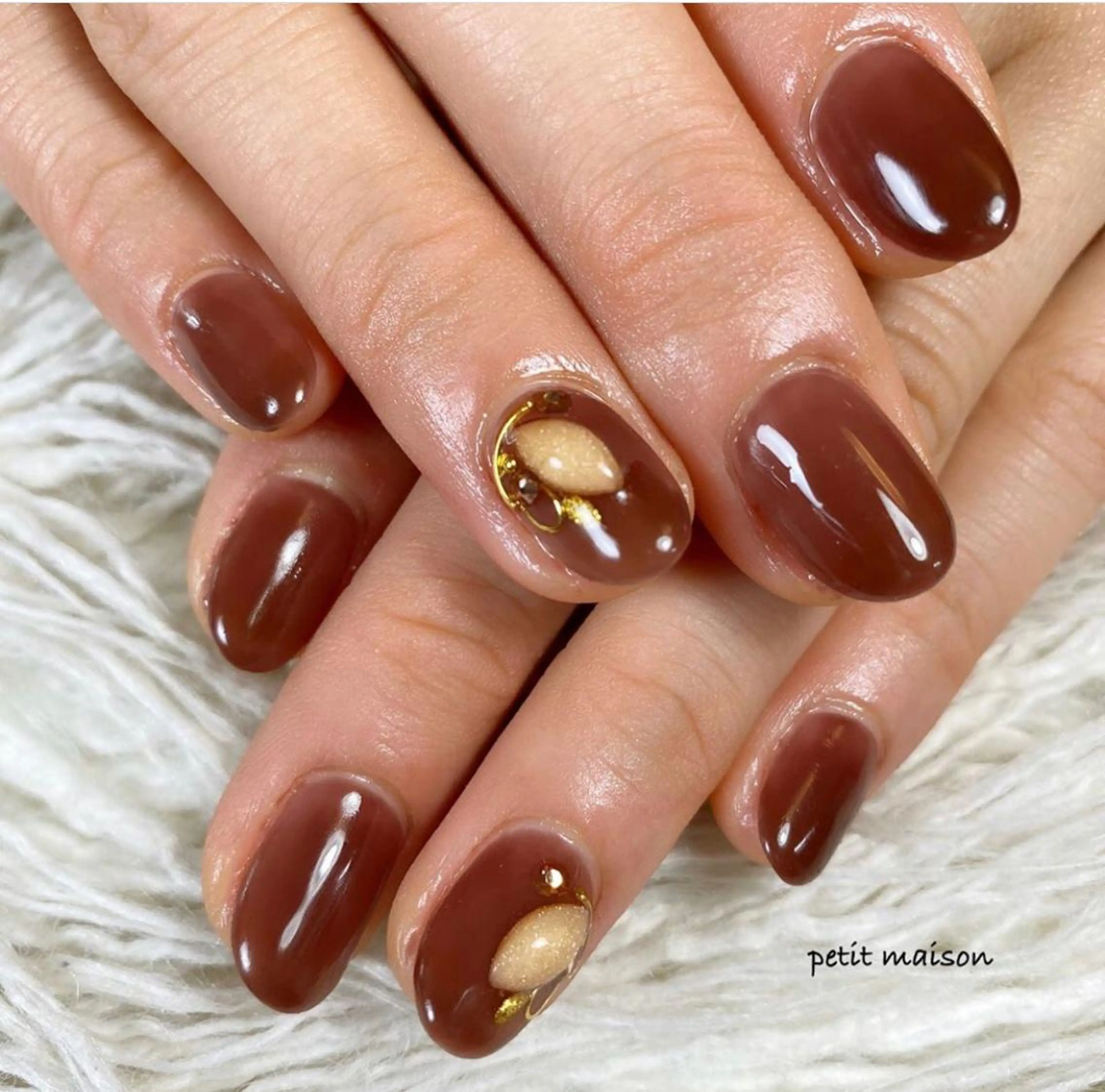ネイル アートネイル ワンカラーネイル Petit maisonのネイルデザイン