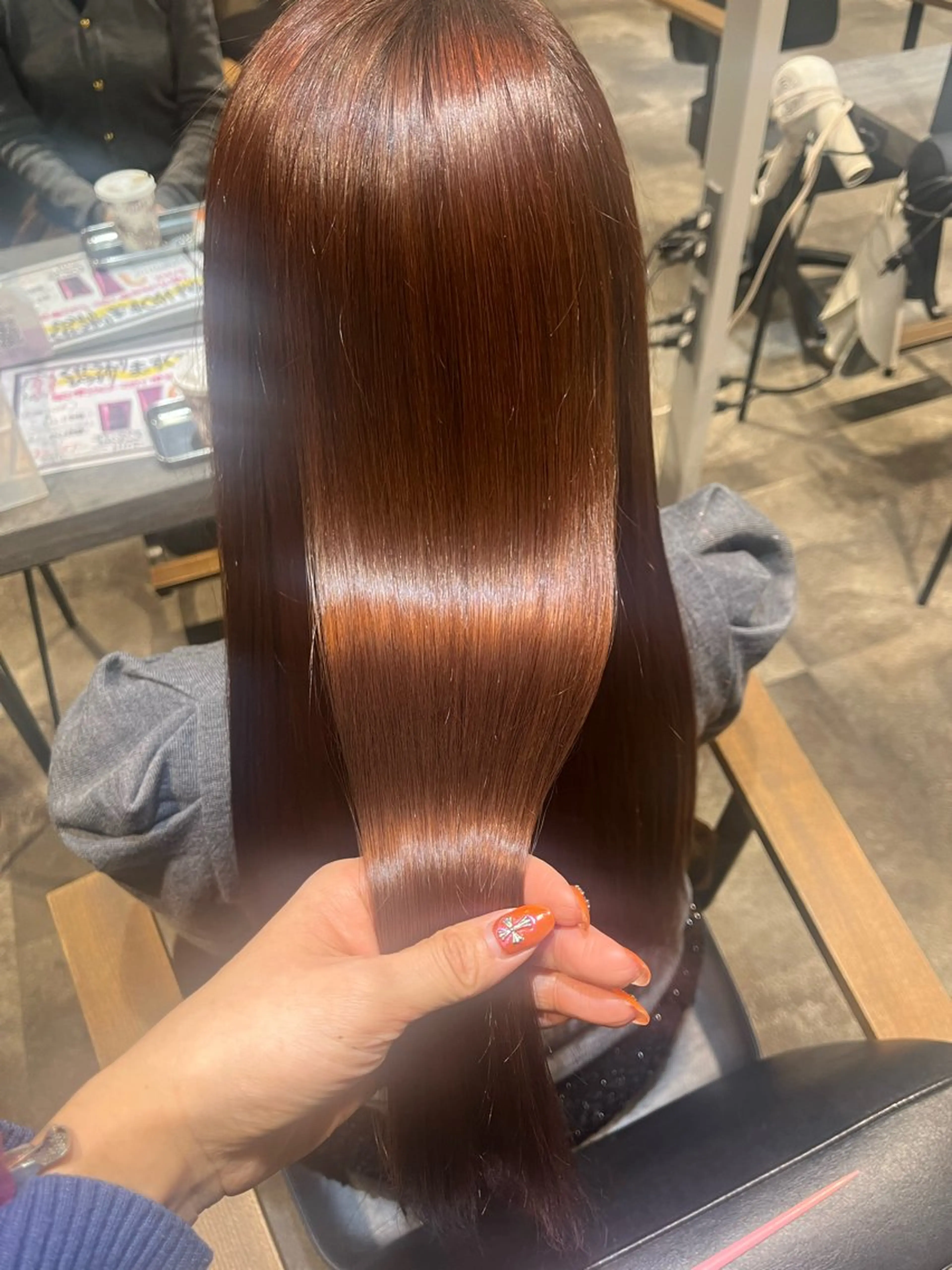 セミロング 酸性ストレート ⭐︎ にぃ⭐︎のヘアスタイル