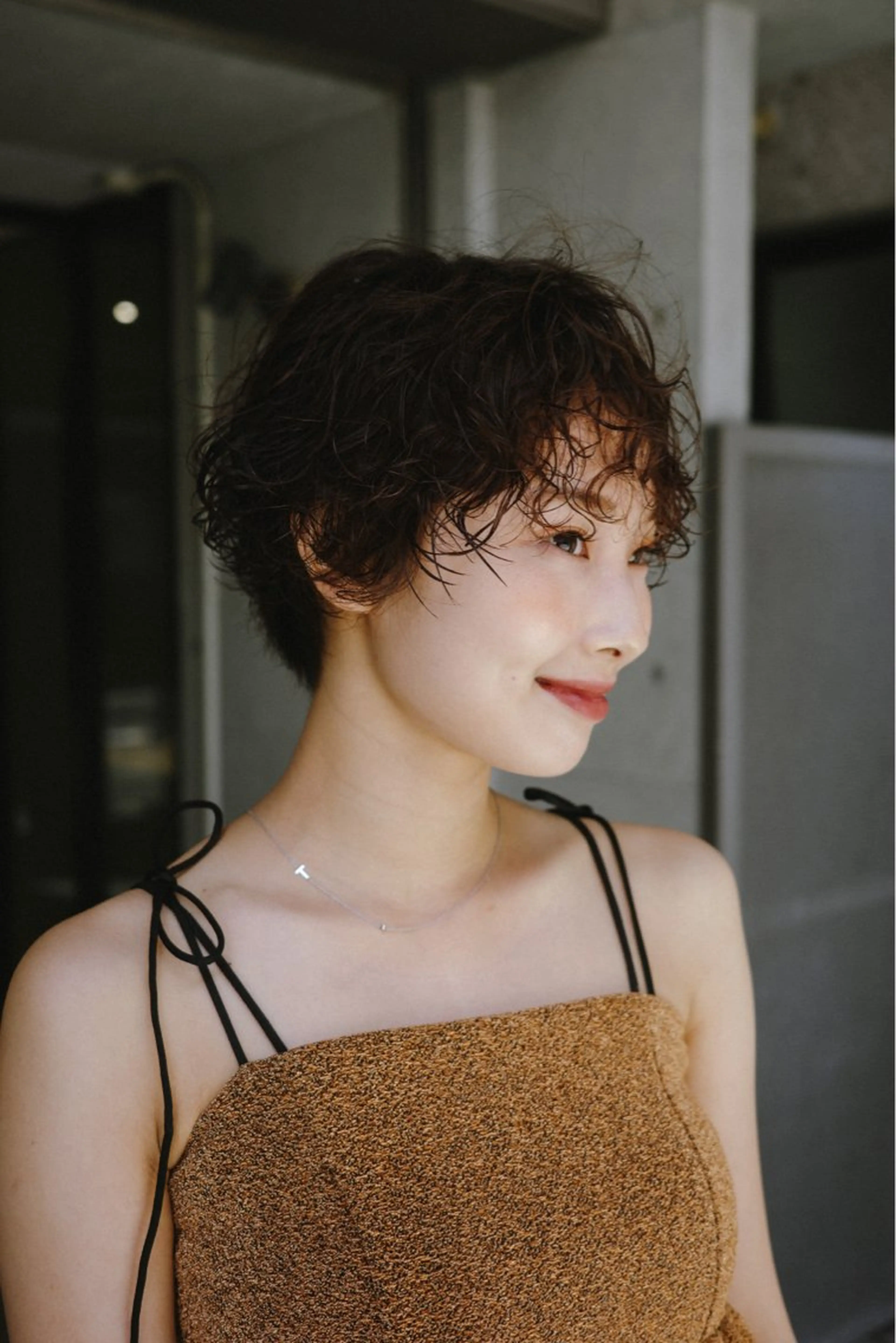 ショート カラー パーマ ヘアカラー NERO 松井 隆人のヘアスタイル