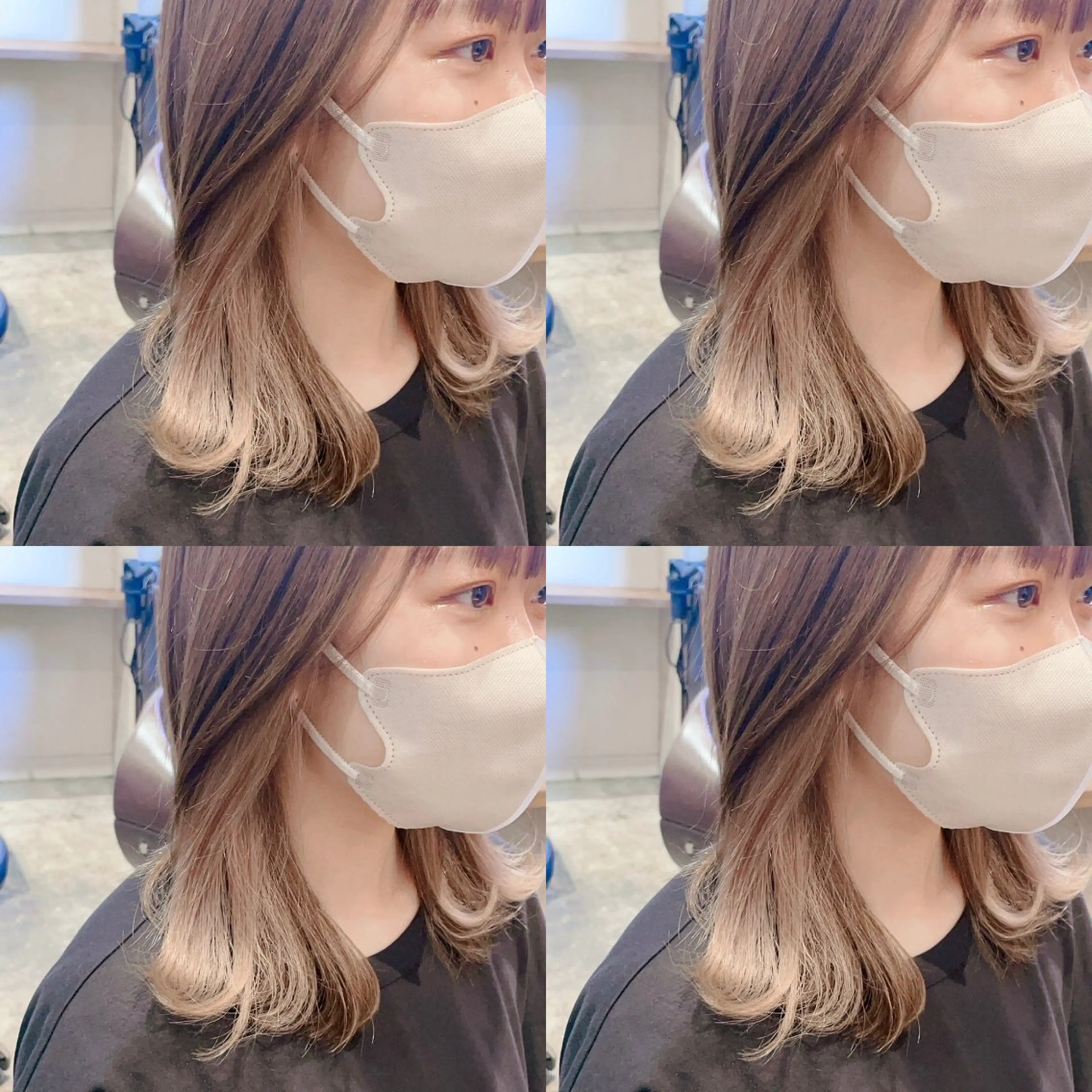 ミディアム カラー Minami. 🩵 再現性特化ヘアのヘアスタイル