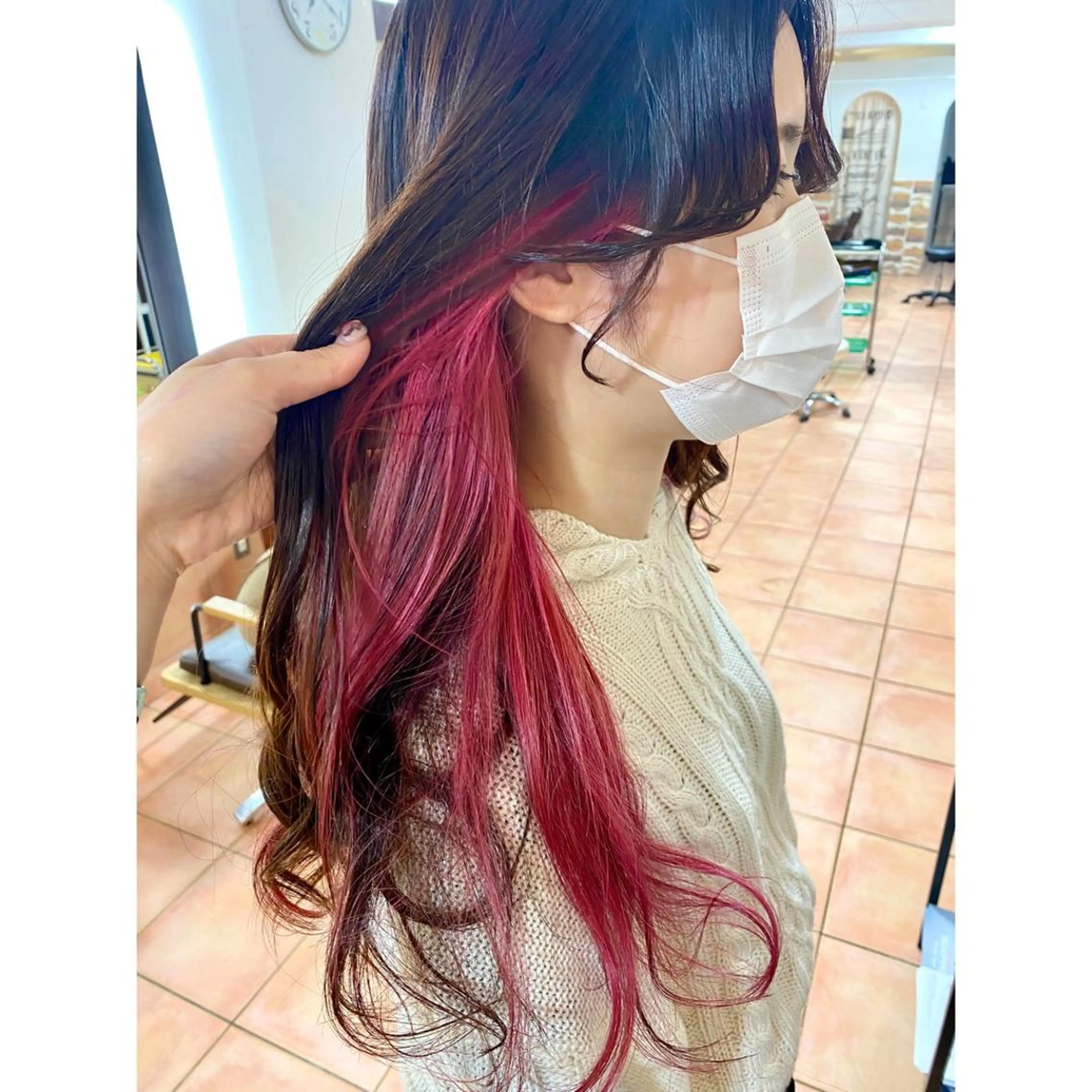 ロング カラー カット ヘアカラー 🦋エクステ/透明感 カラー🦋宮川莉央のヘアスタイル