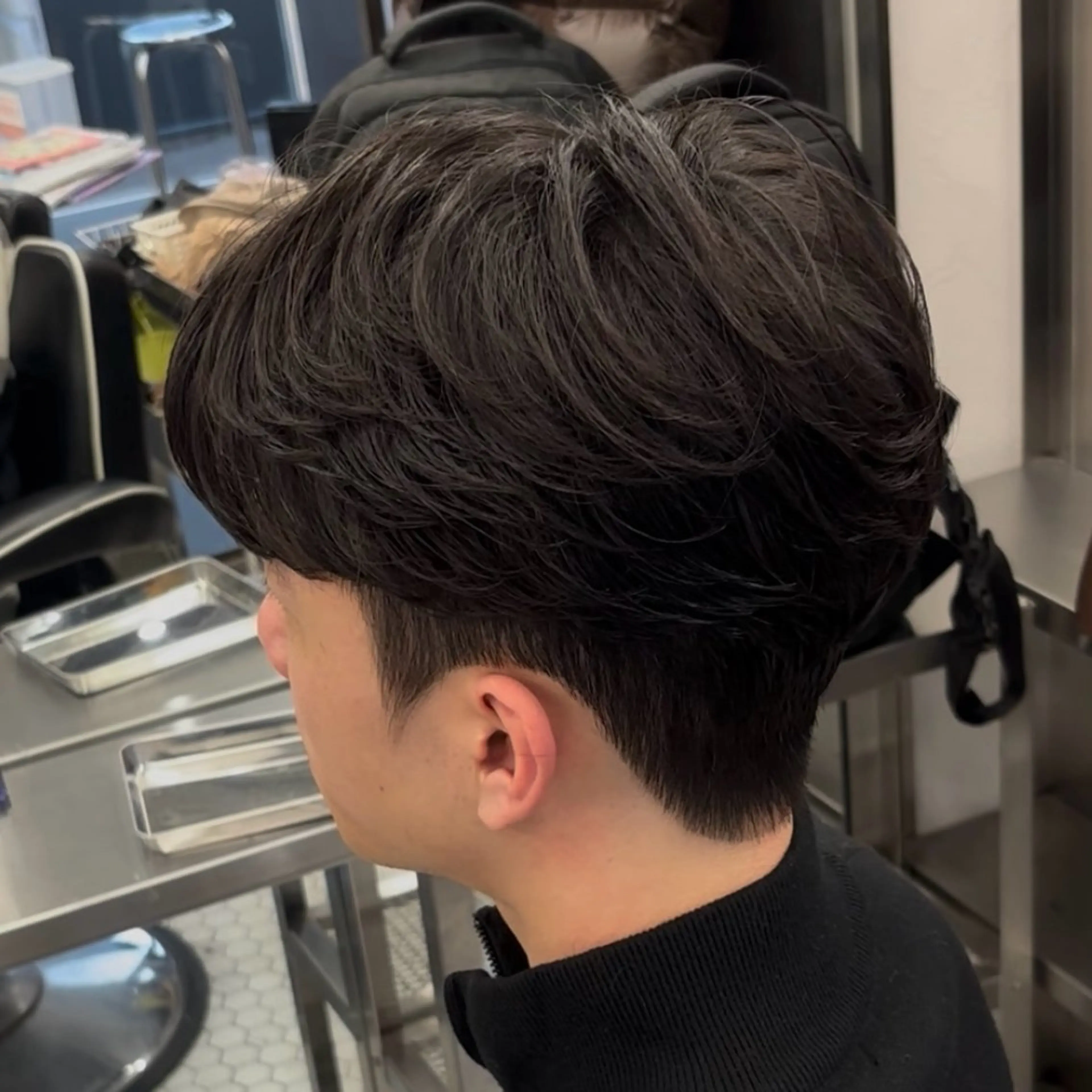 ミディアム ミディアムパーマ カット パーマ 🪯滋賀県草津/ メンズ吉永祐也🪯のヘアスタイル