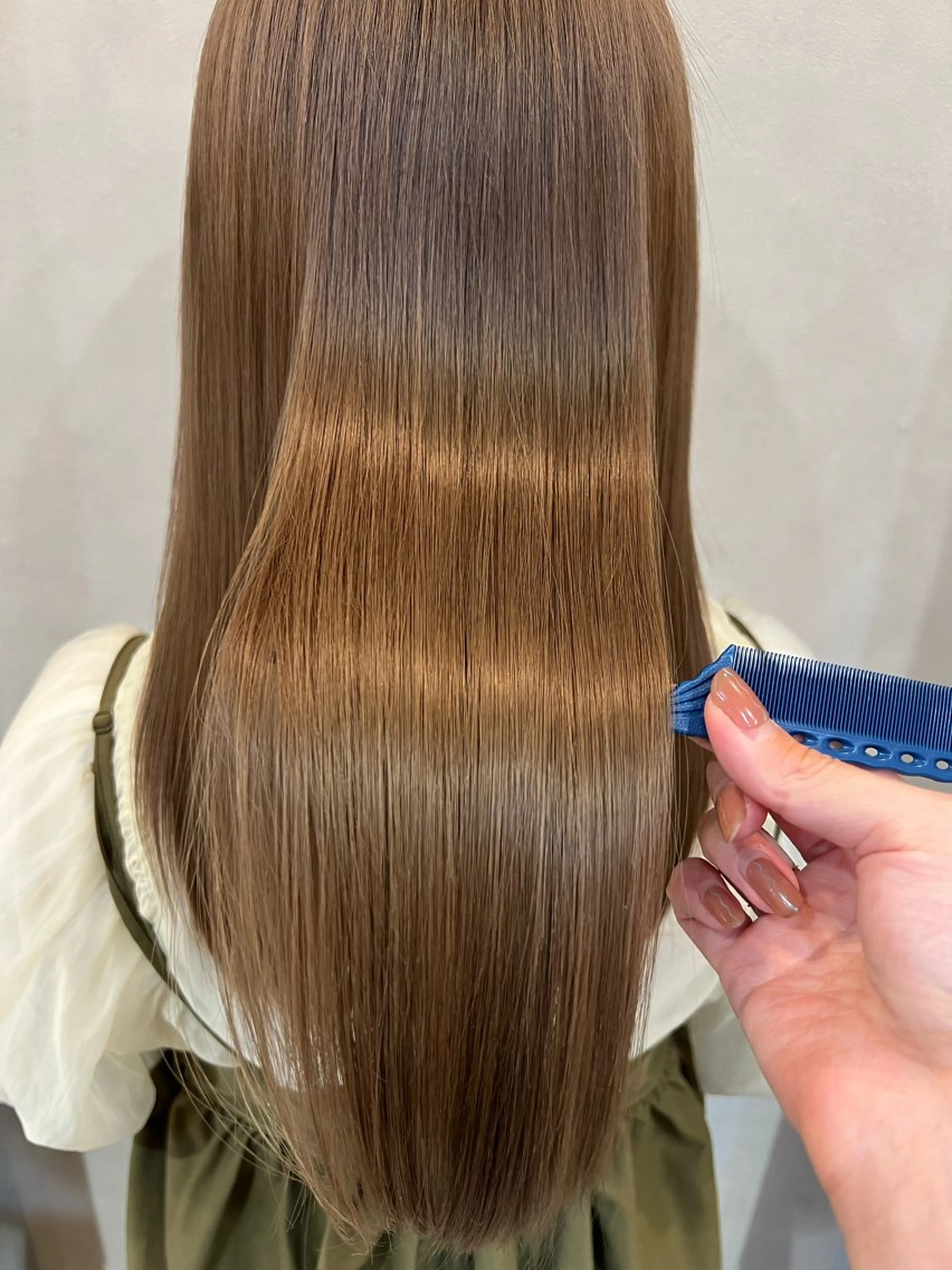 セミロング カラー ケアカラー 縮毛矯正/髪質改善 riwaのヘアスタイル